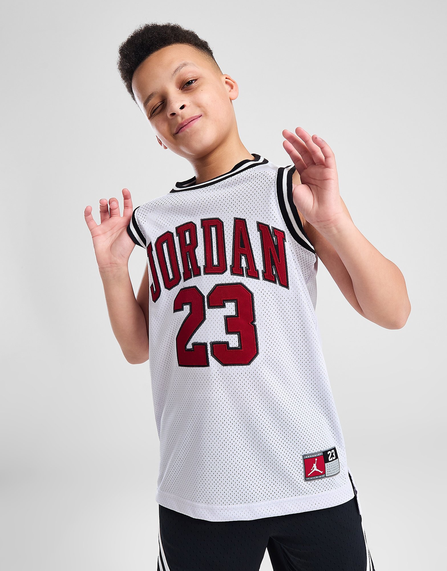 

Jordan #23 Mesh Vest Junior - White - Kids, White