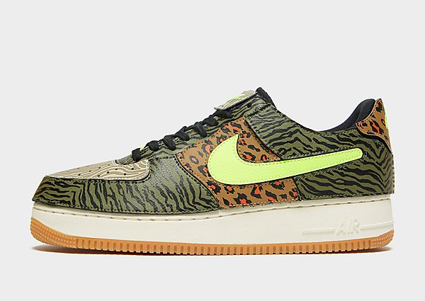 Nike Air Force 1 1/1 Homme - Medium Olive/Rattan/Black/Volt, Medium Olive/Rattan/Black/Volt