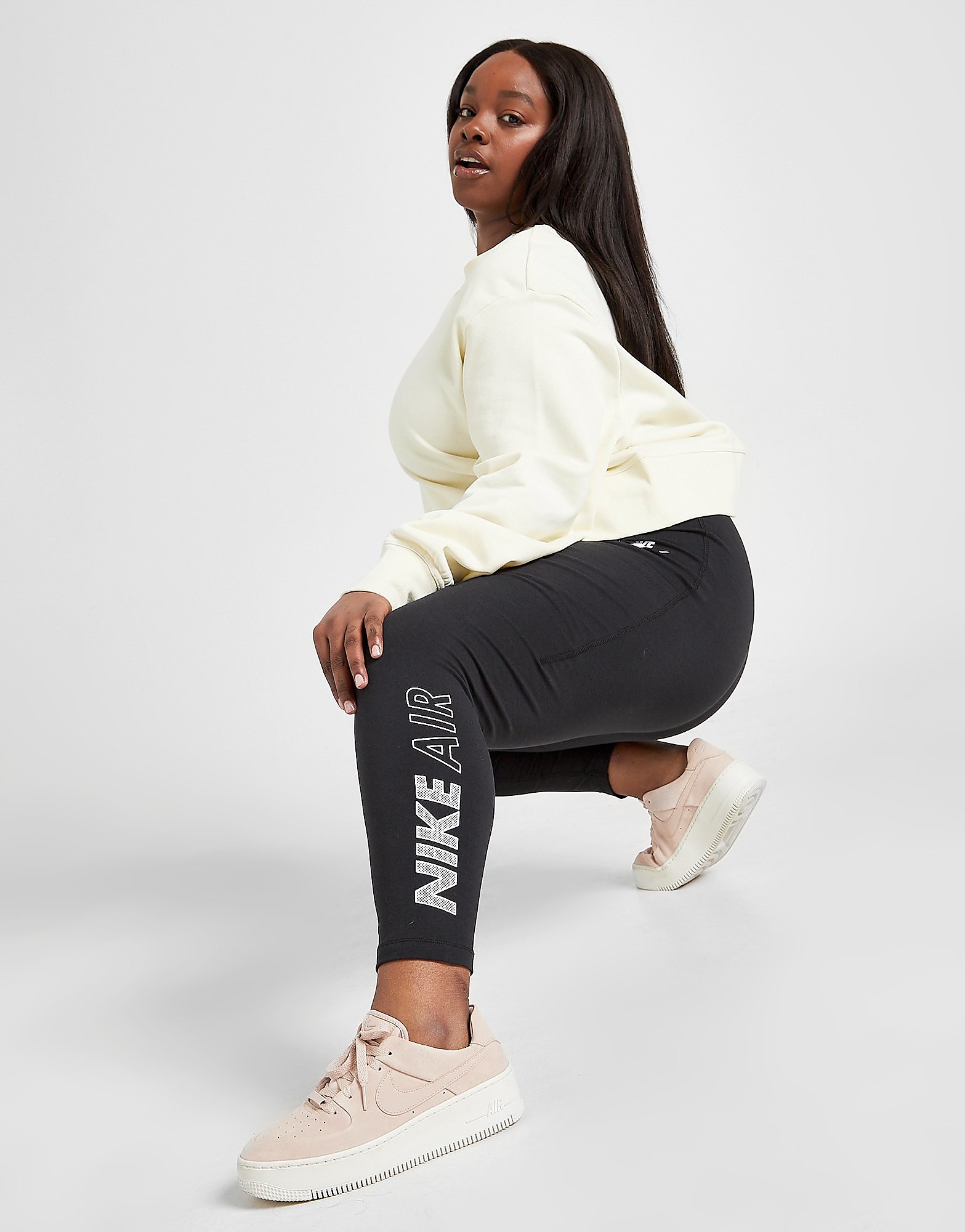

Nike Air Plus Size Leggings - Black - Womens, Black
