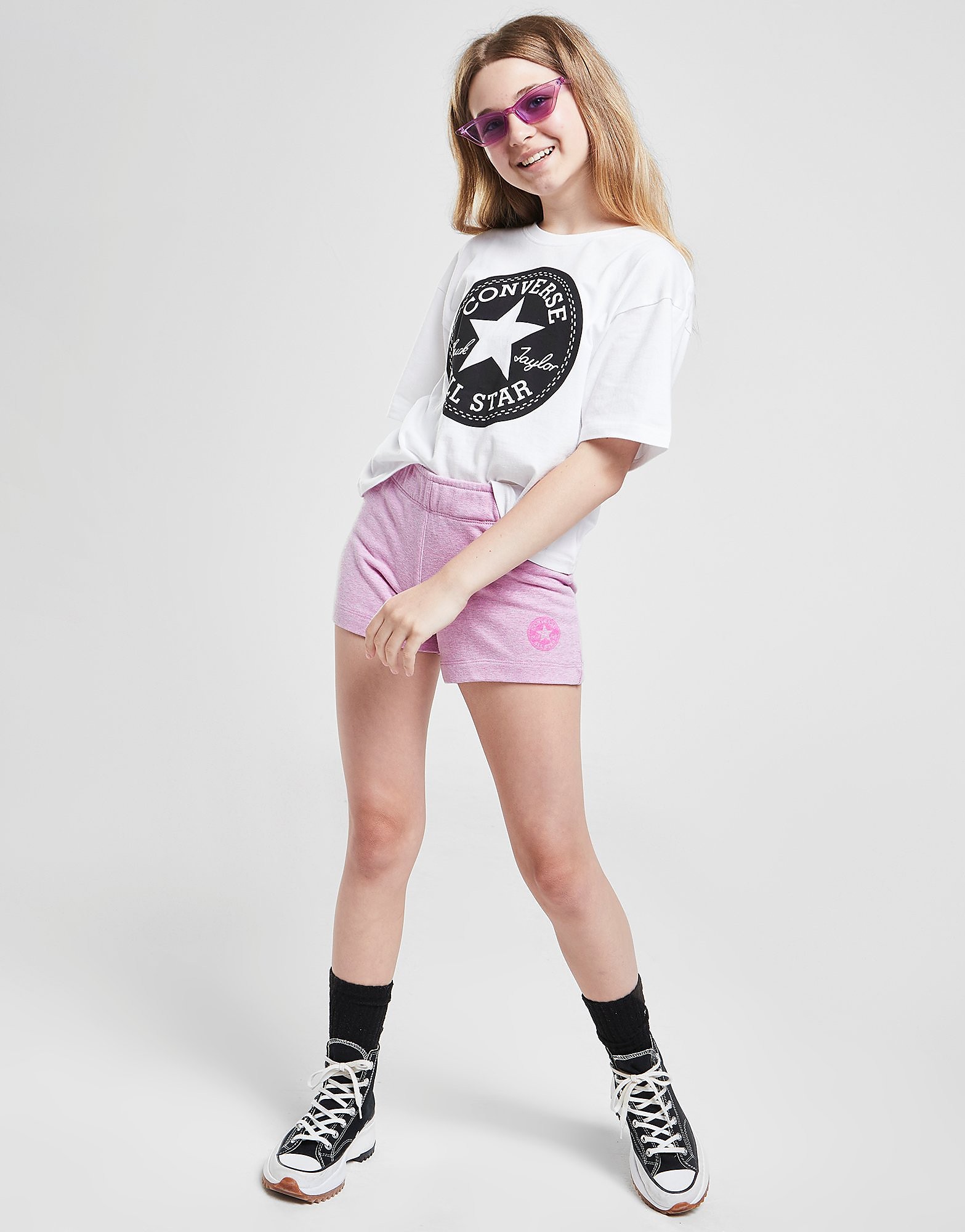 

Converse Girls' Overdyed Shorts Junior - Pink - Kids, Pink