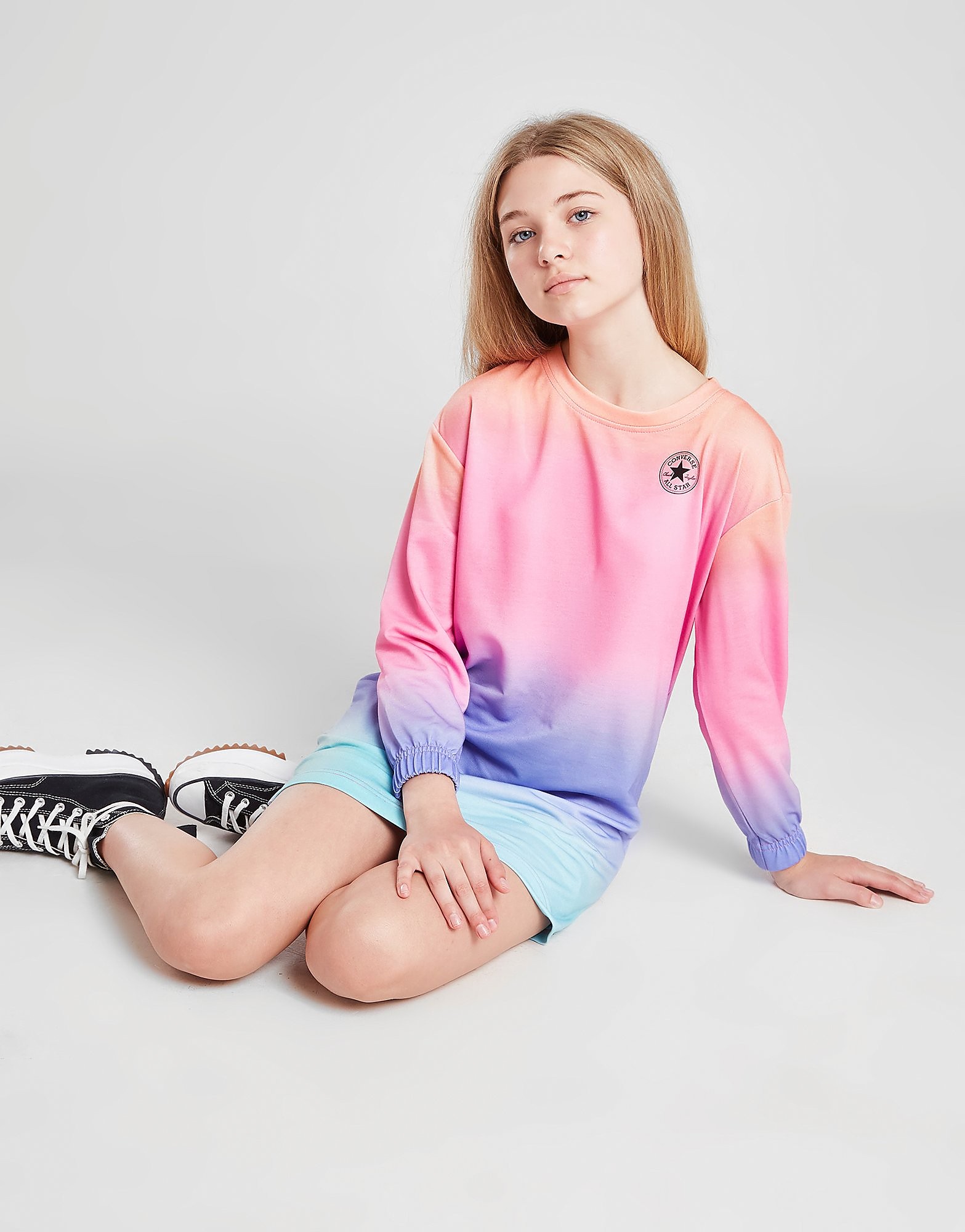 

Converse Girls' Ombre Long Sleeve Dress Junior - Multi Coloured - Kids, Multi Coloured