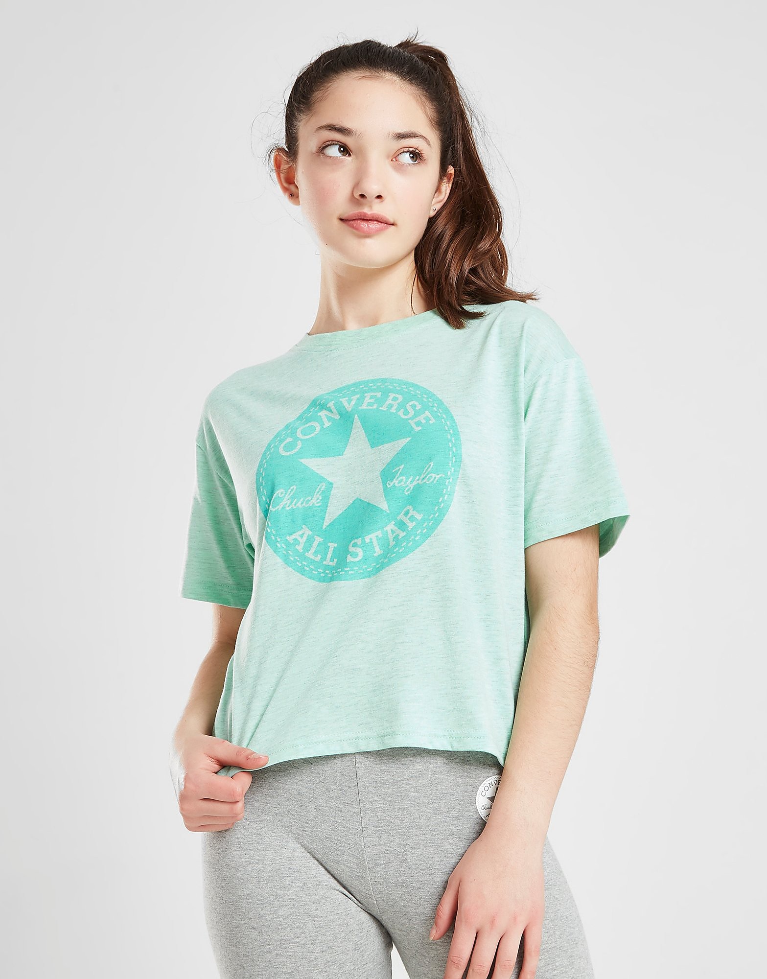 

Converse Girls' Overdyed Box T-Shirt Junior - Green - Kids, Green