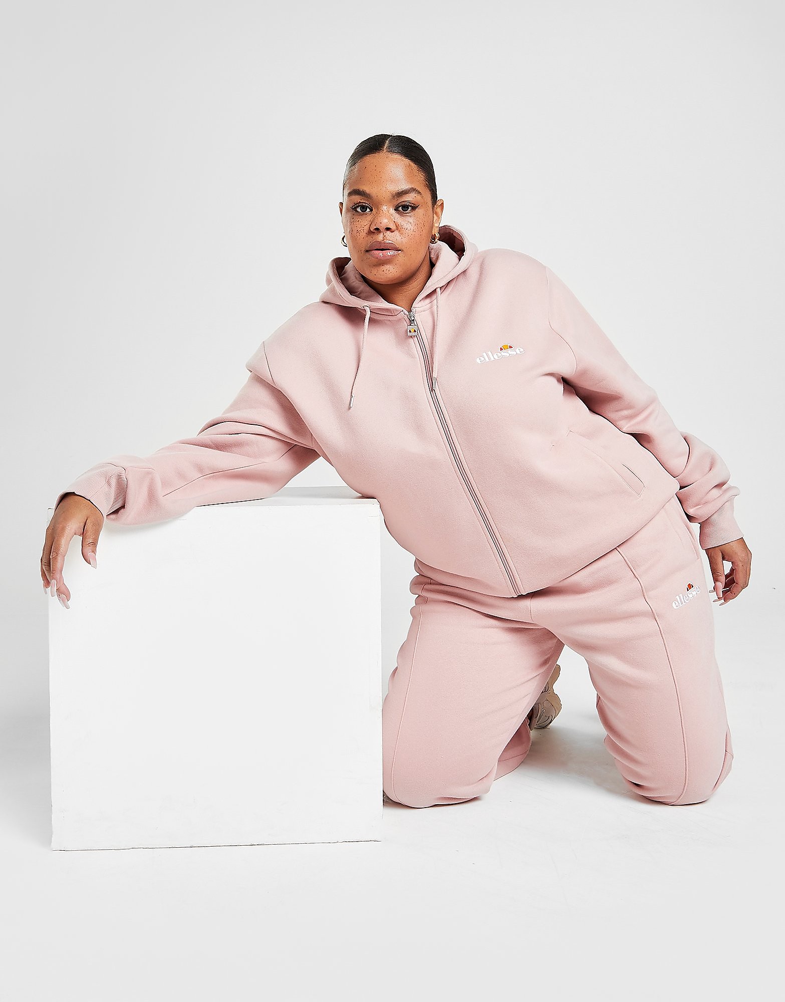 

Ellesse Pintuck Plus Size Joggers - Only at JD - Pink - Womens, Pink