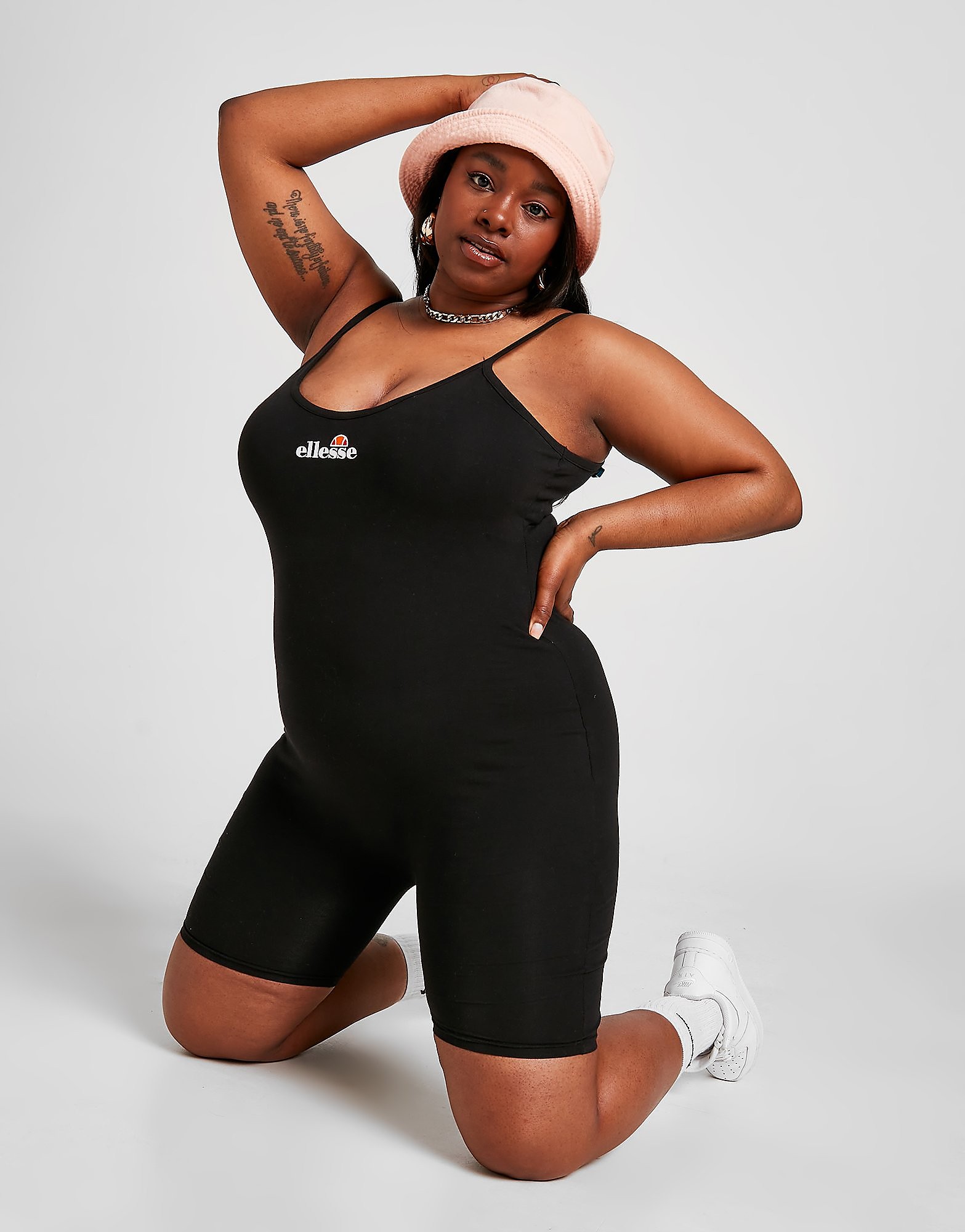 

Ellesse Strappy Plus Size Unitard - Only at JD - Black - Womens, Black