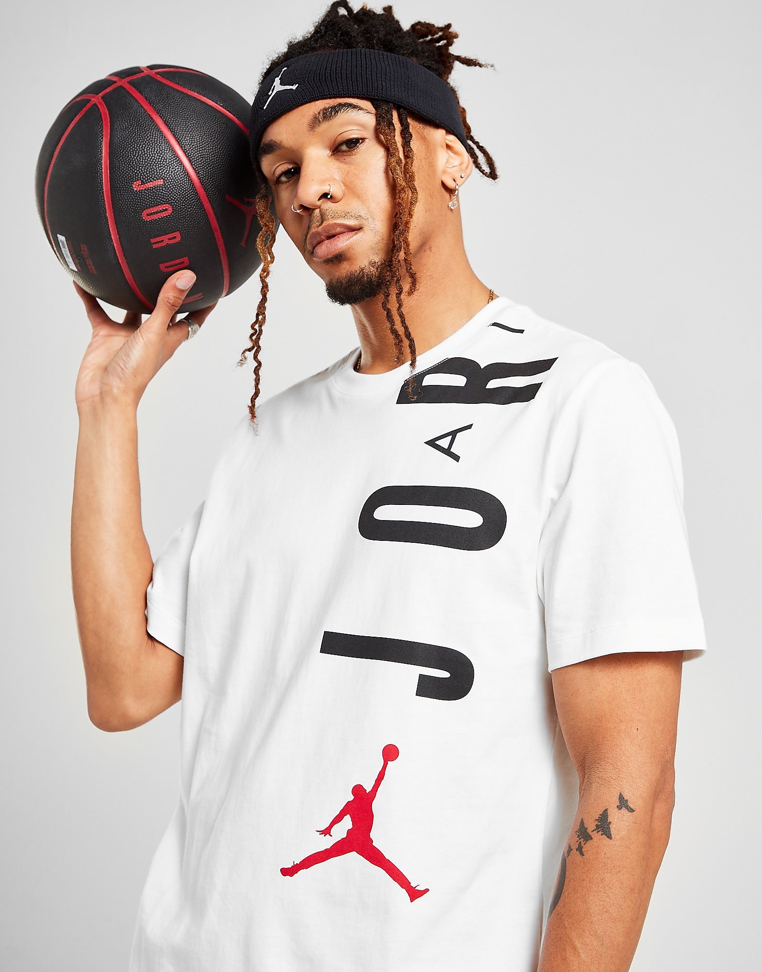 

Jordan Stretch T-Shirt - White - Mens, White