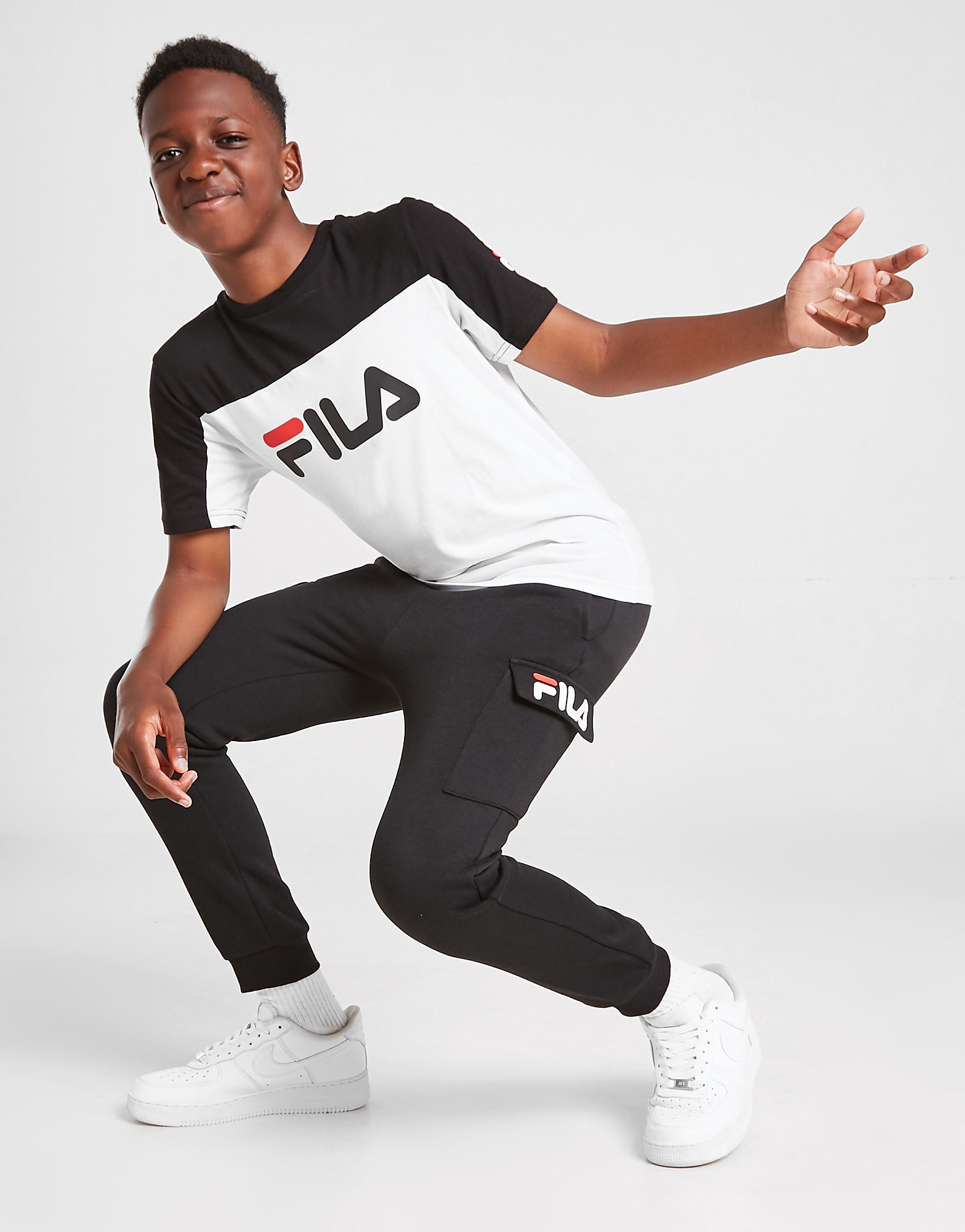 

Fila Kinsley Cargo Pants Junior - Only at JD - Black/= - Kids, Black/=