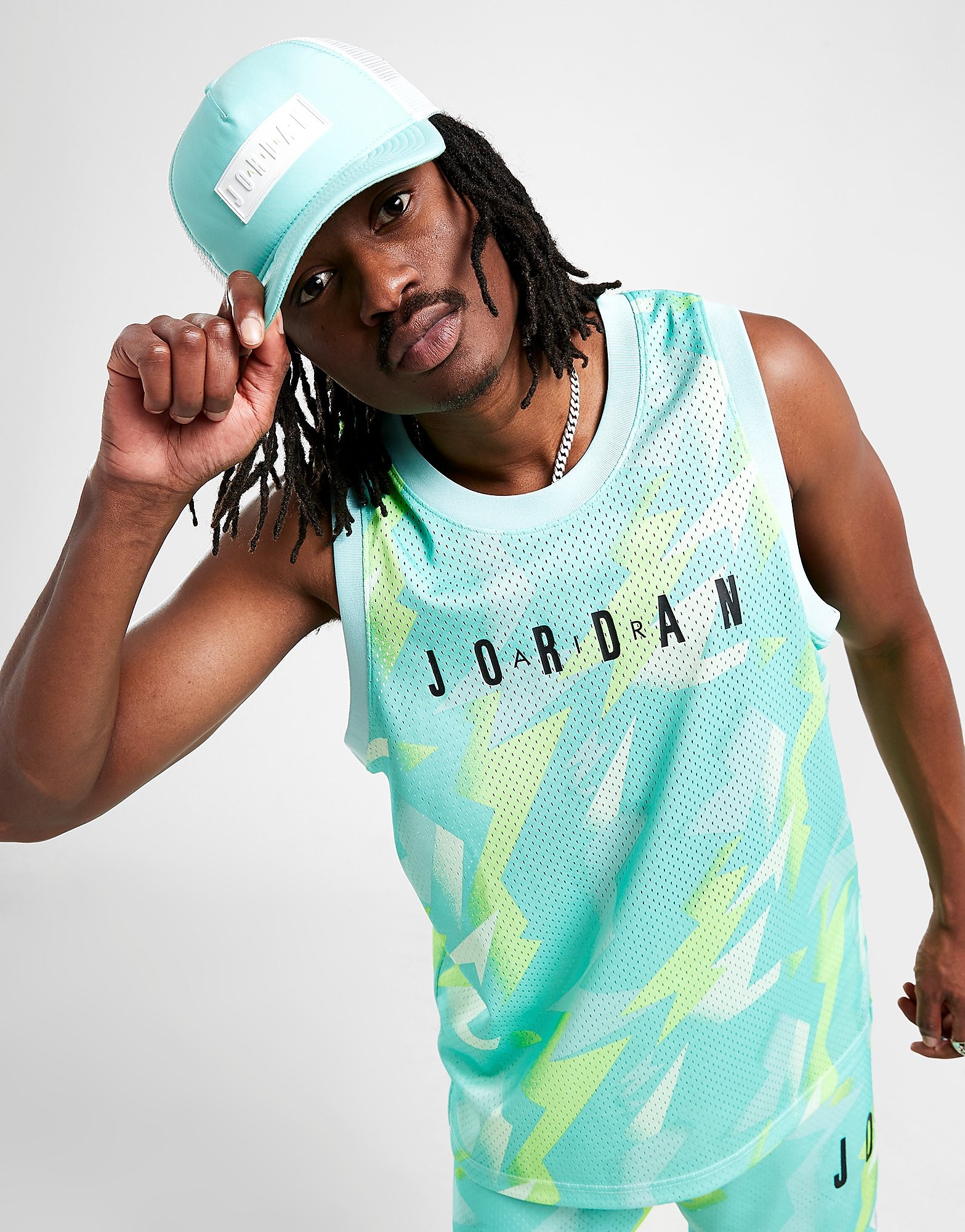 

Jordan All Over Print Vest - Blue - Mens, Blue