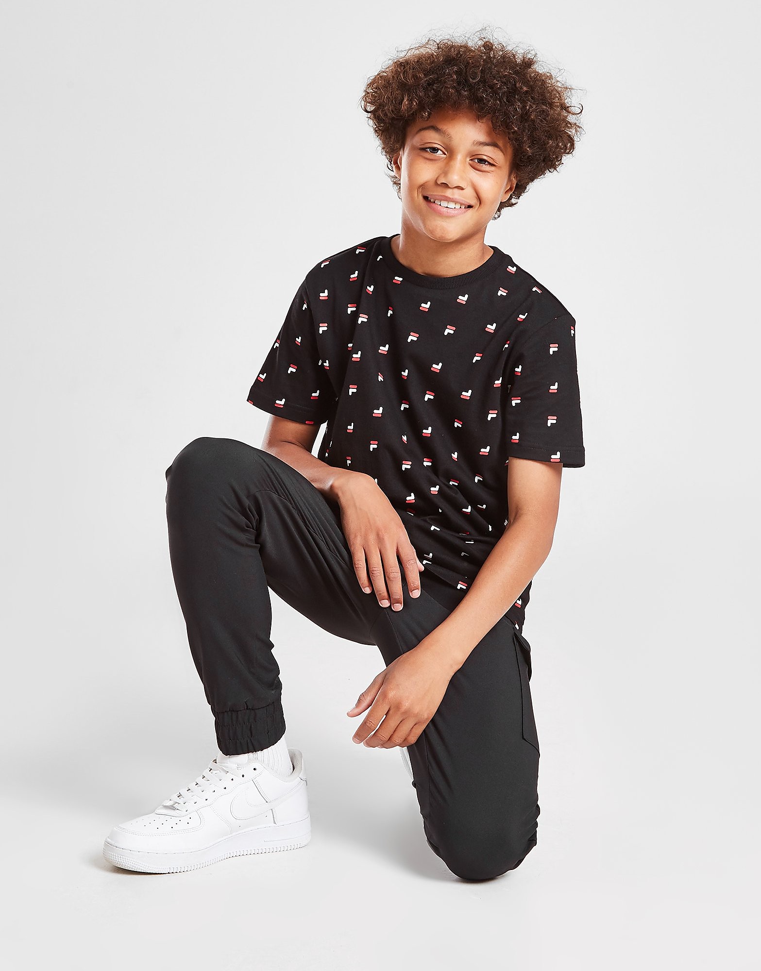

Fila Oskar All Over Print T-Shirt Junior - Only at JD - Black - Kids, Black