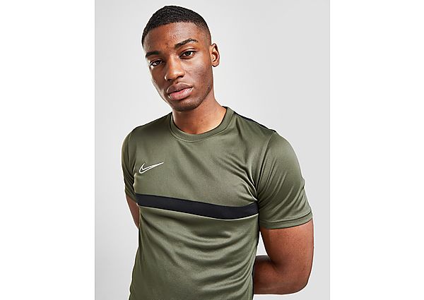 Nike Haut de football à manches courtes et à motifs Nike Dri-FIT Academy pour Homme - Cargo Khaki/Bl