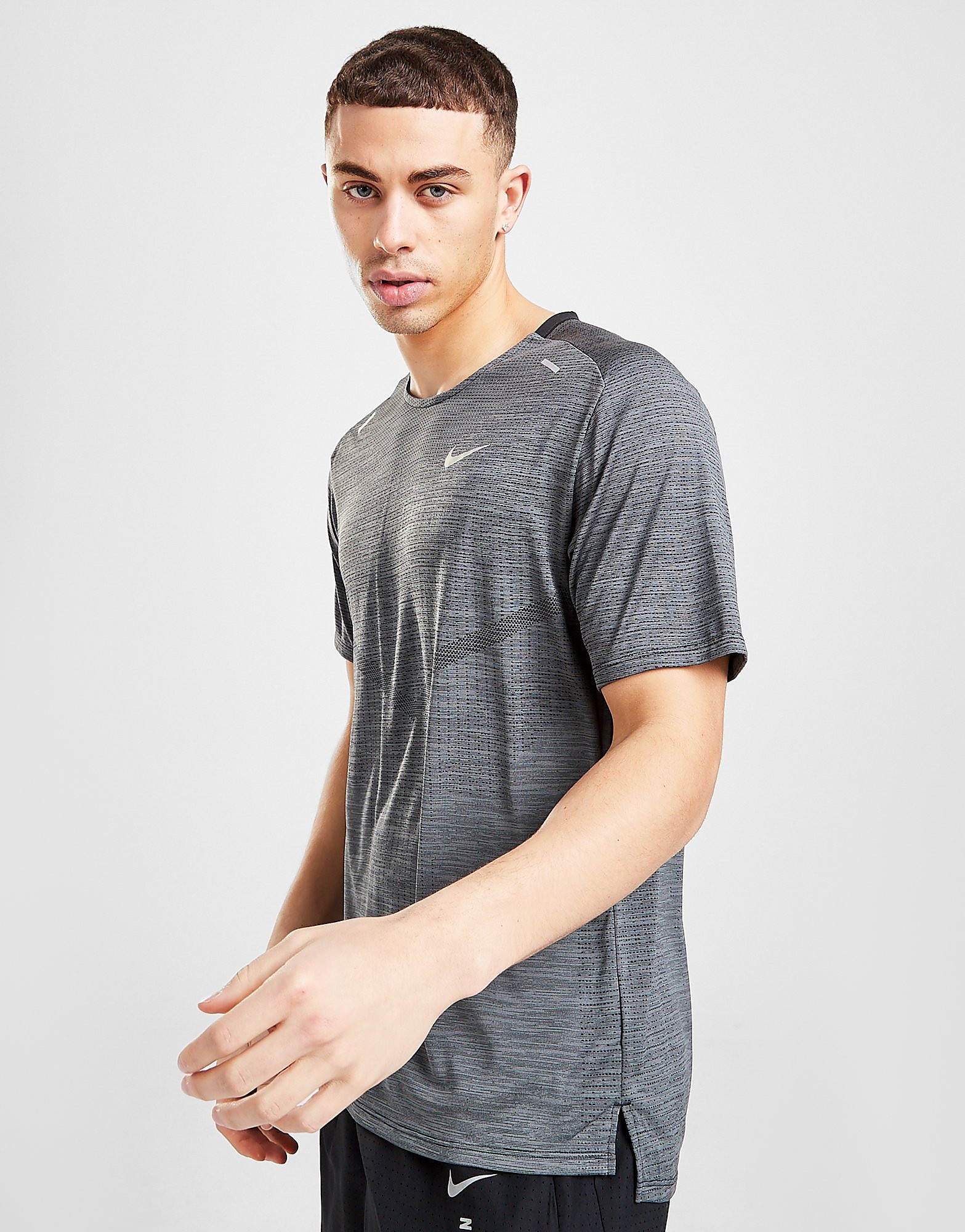 

Nike TechKnit T-Shirt - Black/Iron Grey - Mens, Black/Iron Grey