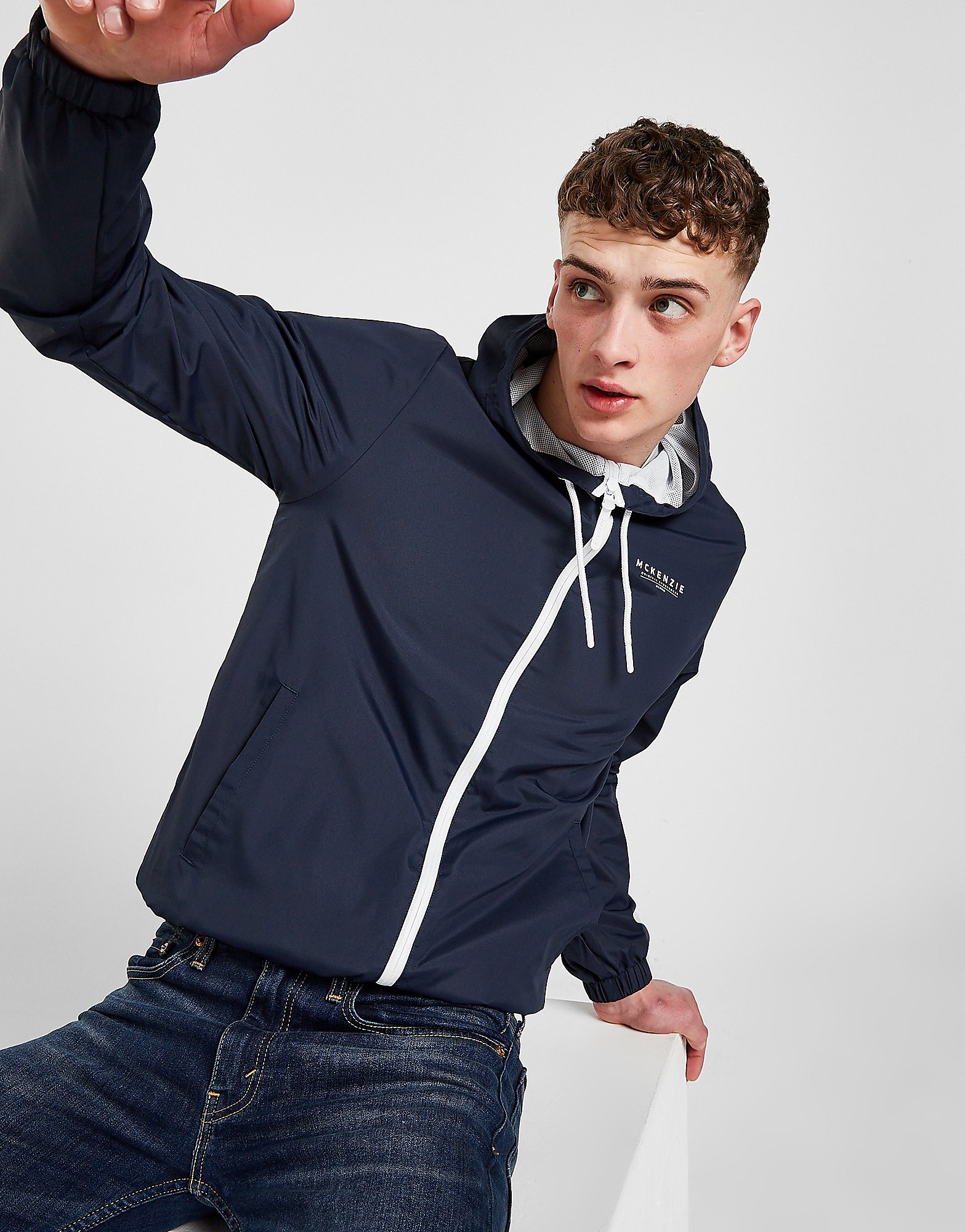 

McKenzie Essential Windbreaker Jacket - Only at JD - Blue - Mens, Blue