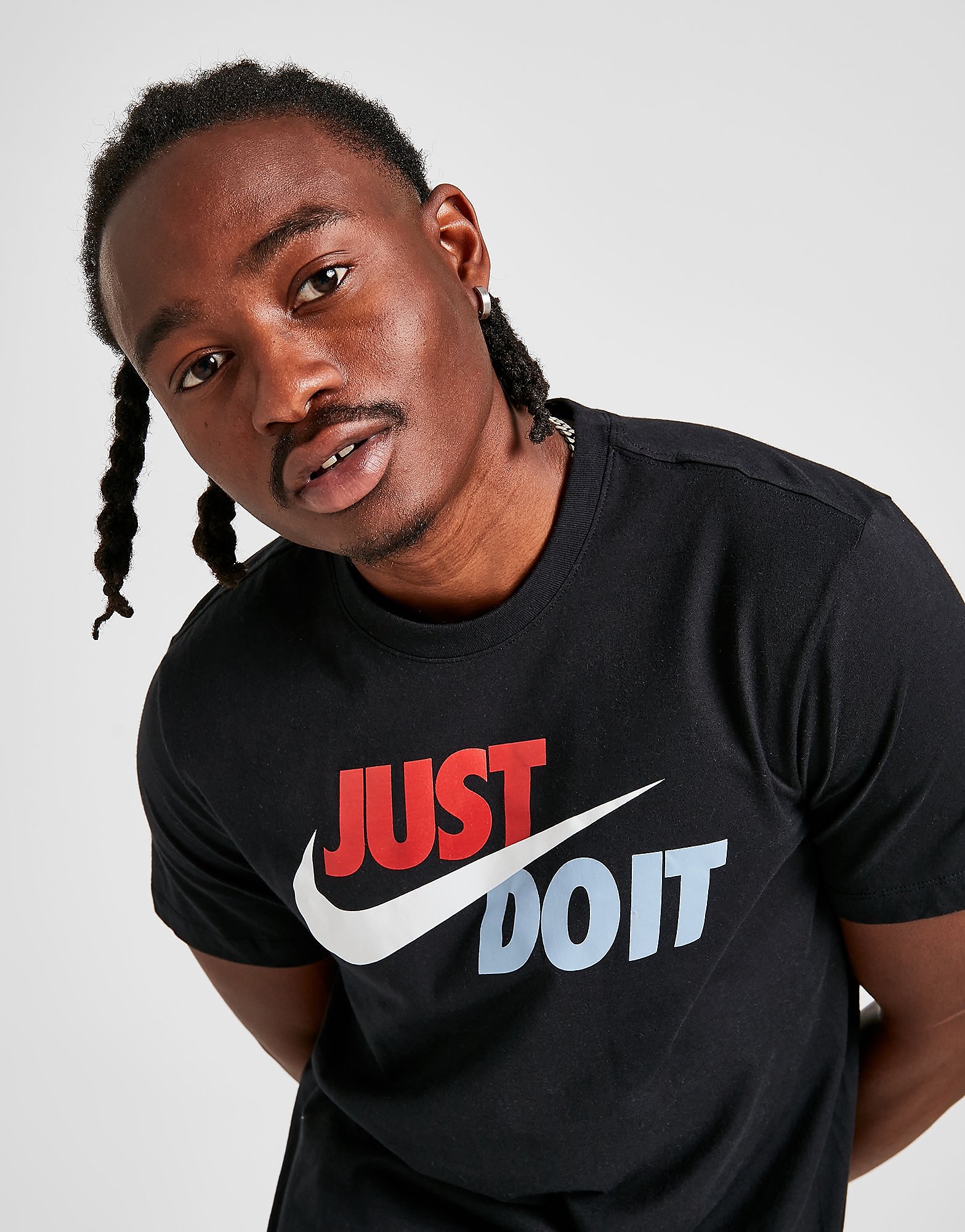 

Nike Just Do It Swoosh T-Shirt - Black - Mens, Black