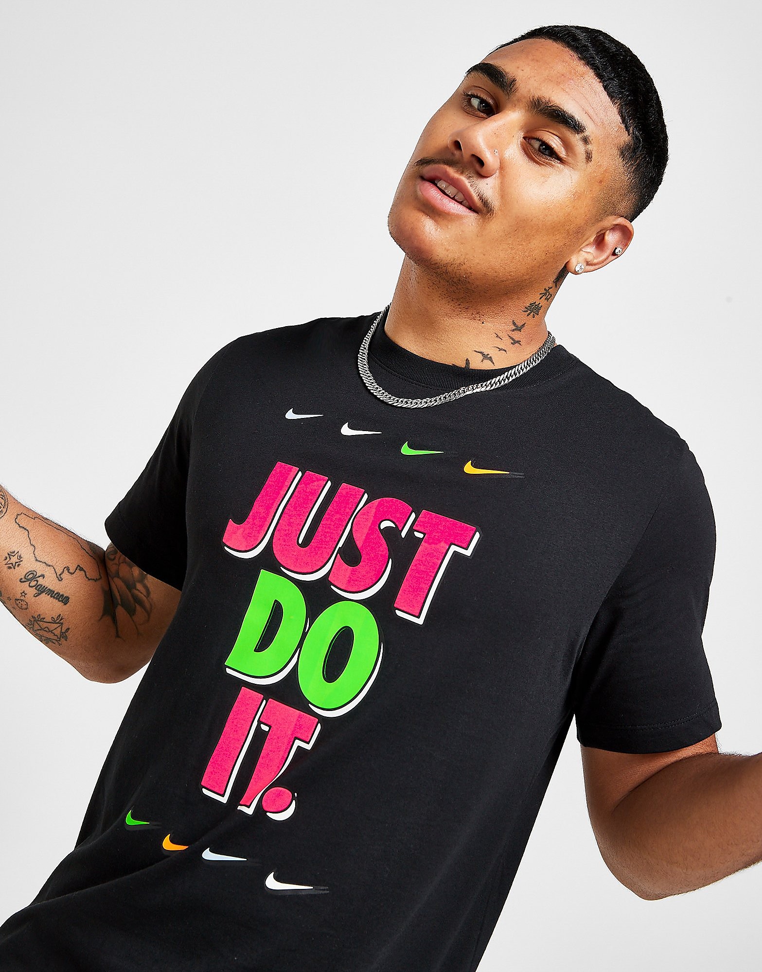 

Nike Just Do It 3D T-Shirt - Black - Mens, Black