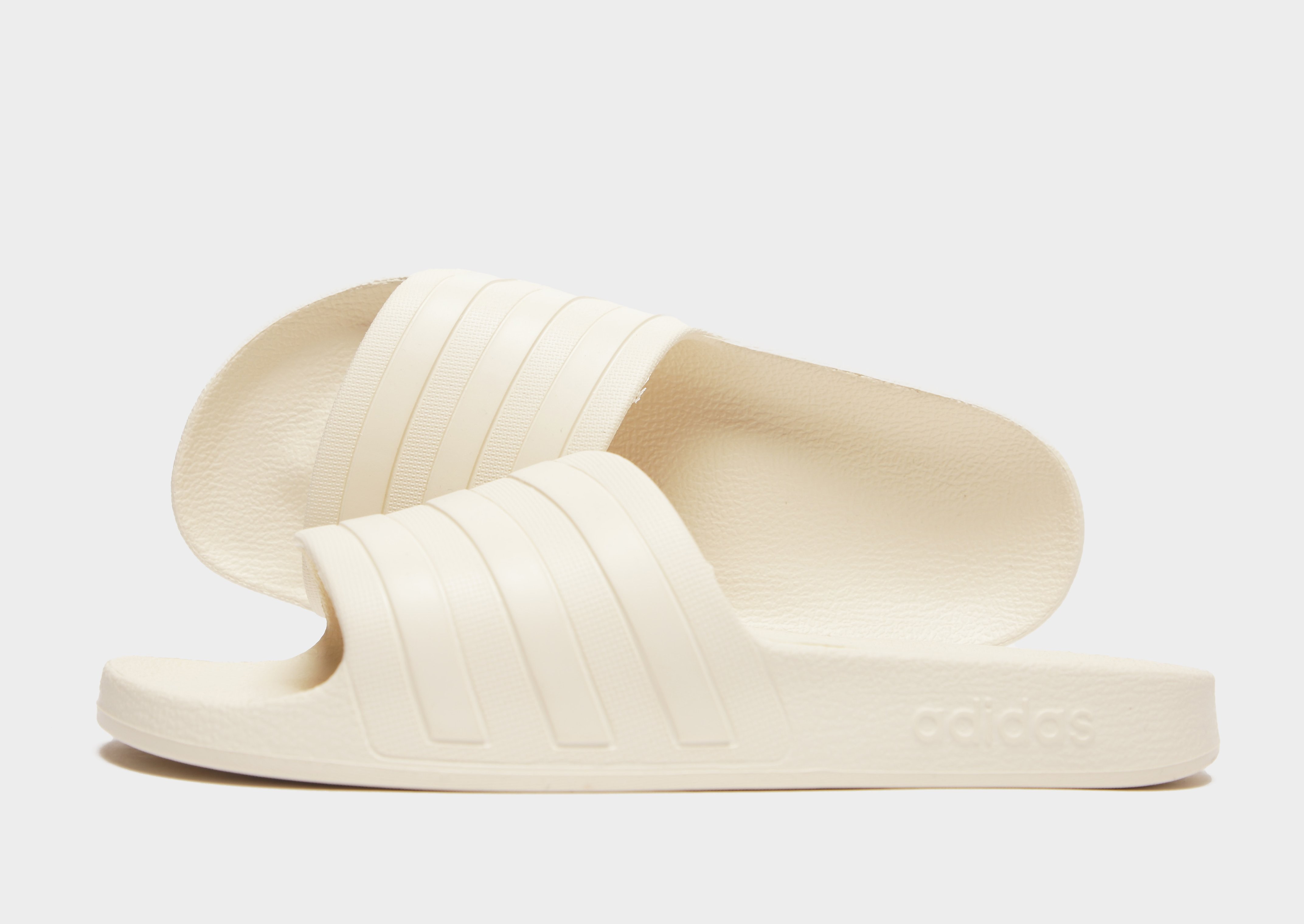 

adidas Adilette Aqua Slides Women's - Only at JD - Cream, Cream