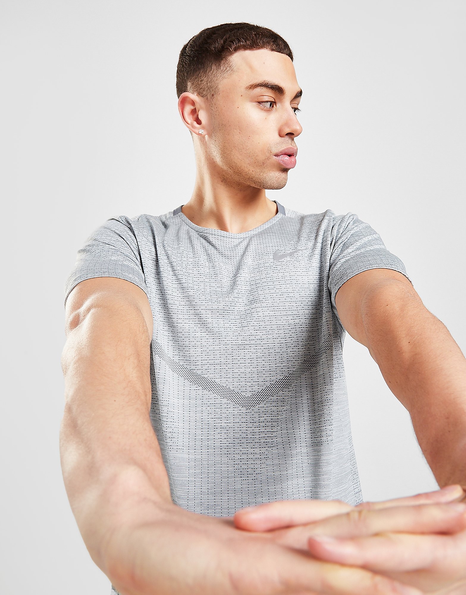 

Nike TechKnit T-Shirt - Smoke Grey/Light Smoke Grey/GREY - Mens, Smoke Grey/Light Smoke Grey/GREY