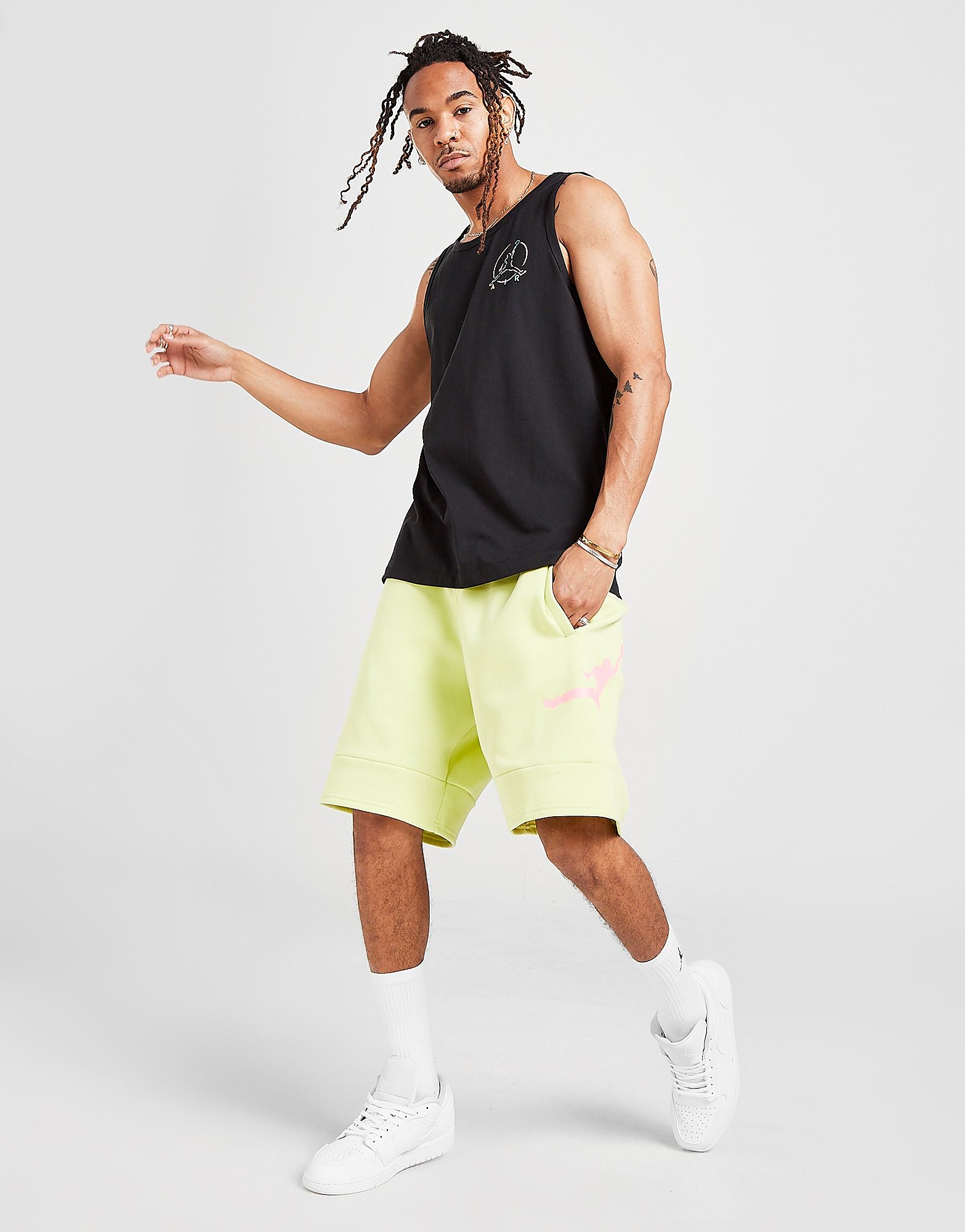 

Jordan Jumpman Air Fleece Shorts - Green - Mens, Green