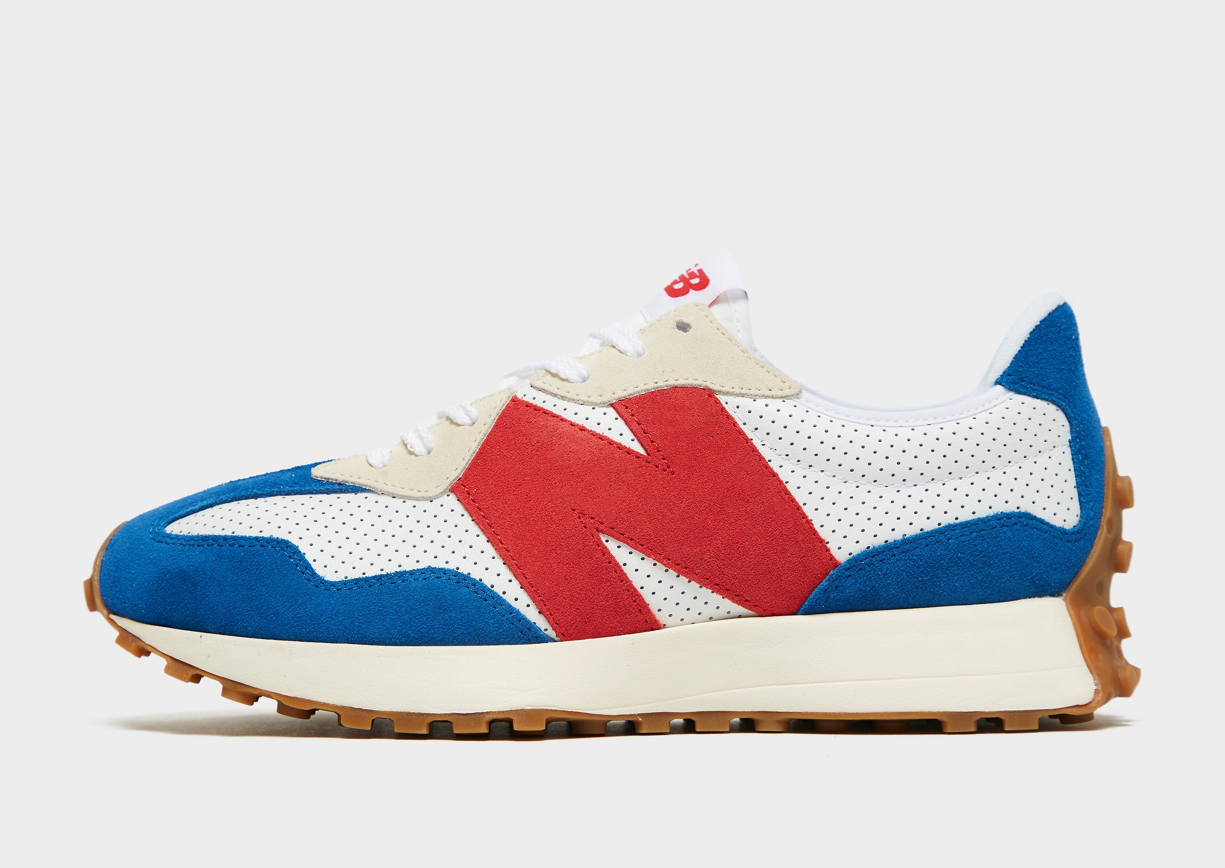 

New Balance 327 - Only at JD - White/Blue - Mens, White/Blue