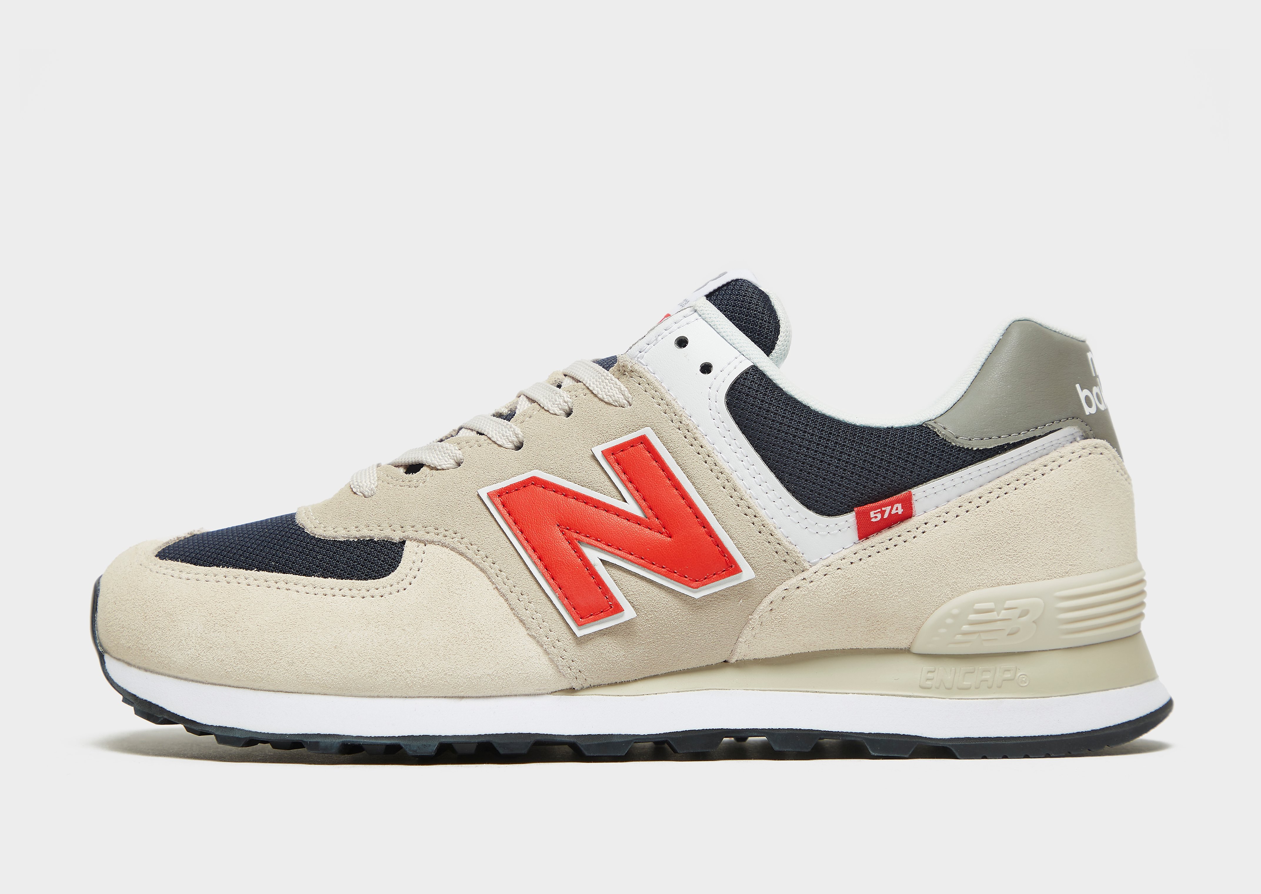 

New Balance 574 - Grey/Navy - Mens, Grey/Navy