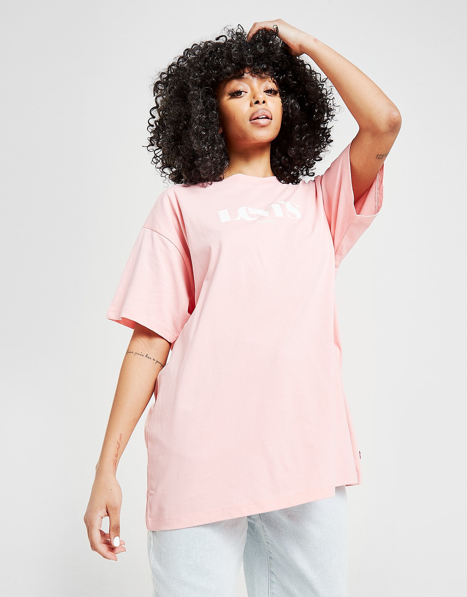 

Levis Modern Vintage Logo Boyfriend T-Shirt - Pink - Womens, Pink