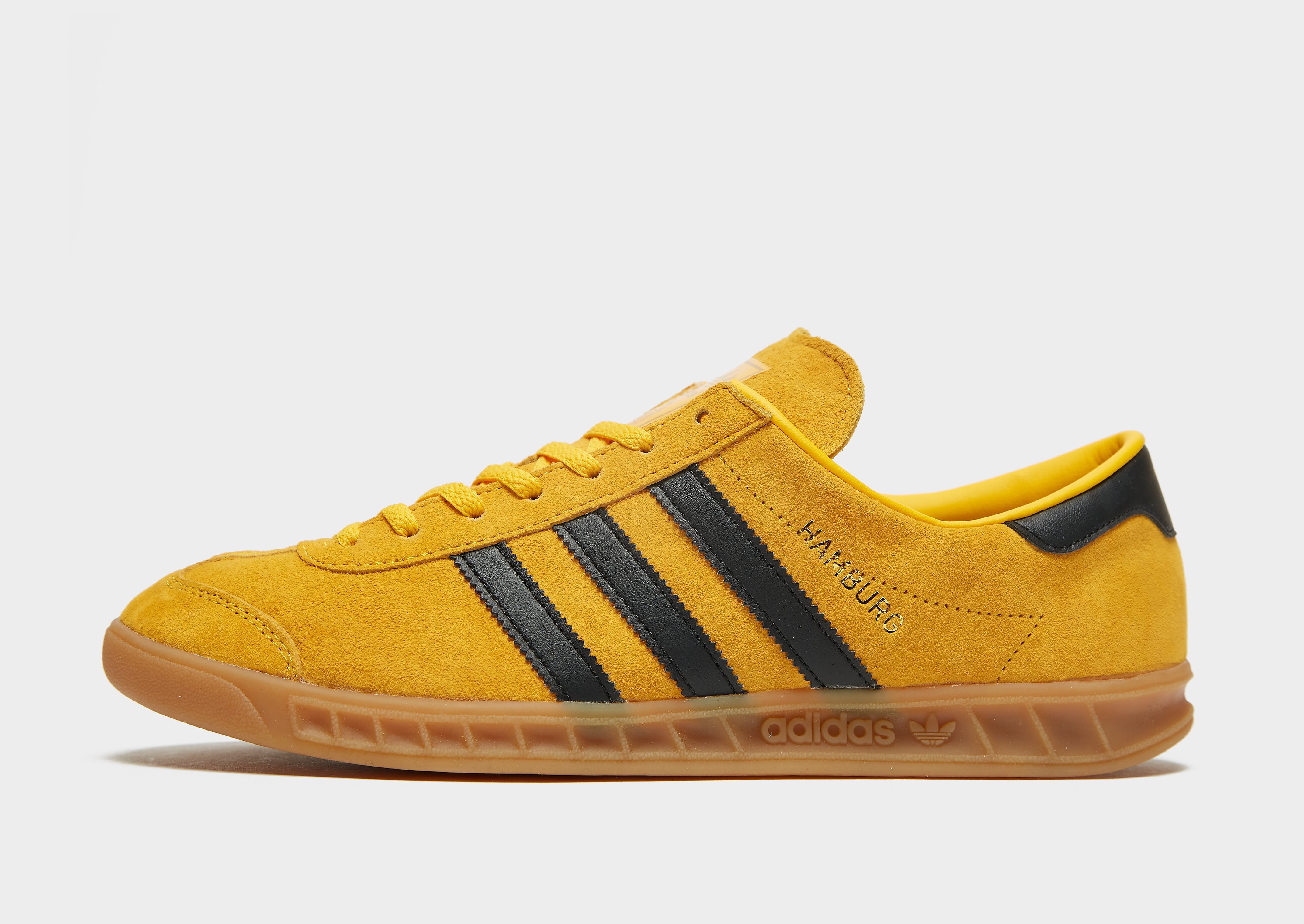 

adidas Originals Hamburg - Crew Yellow / Core Black / Gold Metallic/Black - Mens, Crew Yellow / Core Black / Gold Metallic/Black