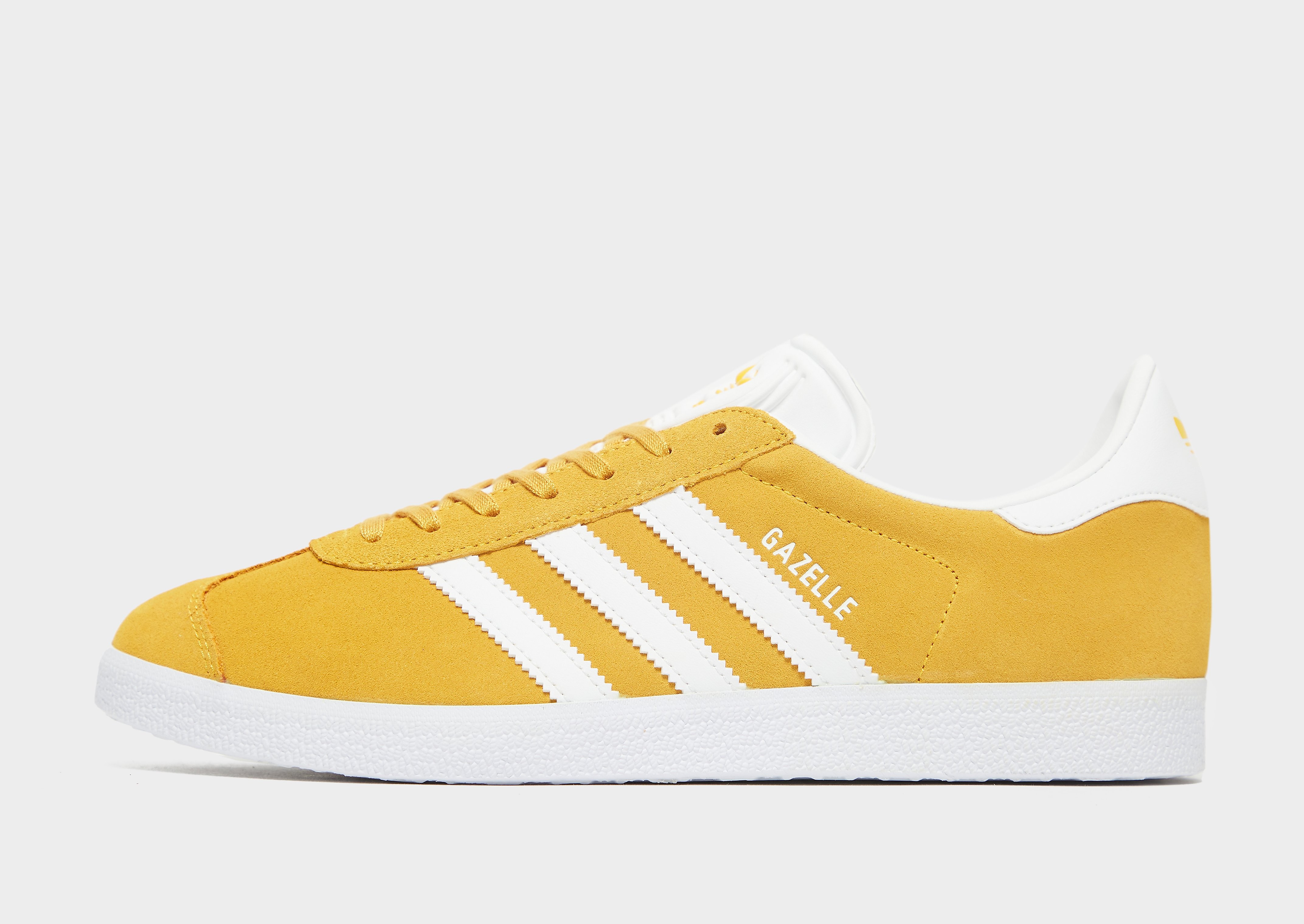 

adidas Originals Gazelle - Crew Yellow / Cloud White / Cloud White/White - Mens, Crew Yellow / Cloud White / Cloud White/White