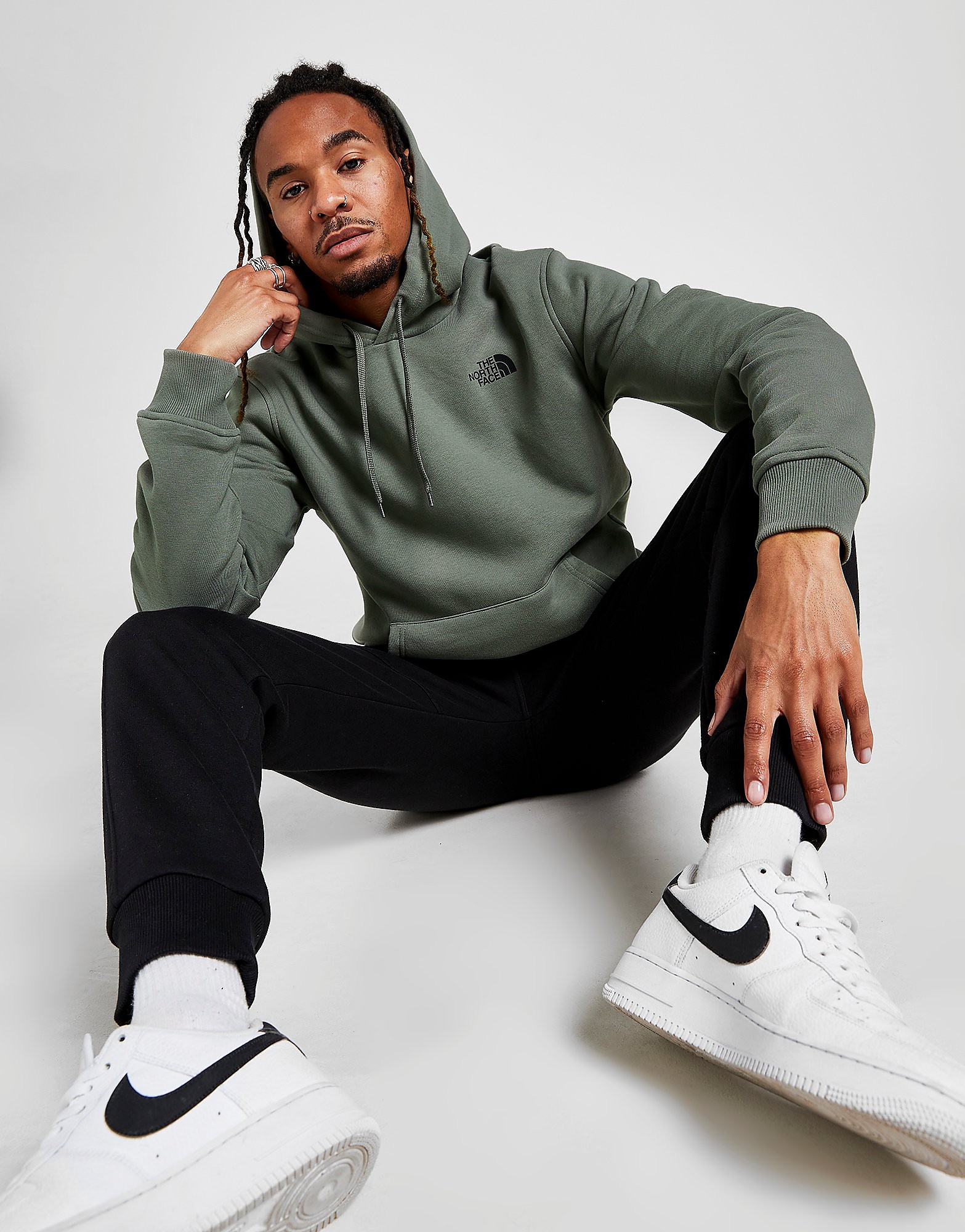 

The North Face Overhead Back Box Hoodie - Only at JD - Green - Mens, Green