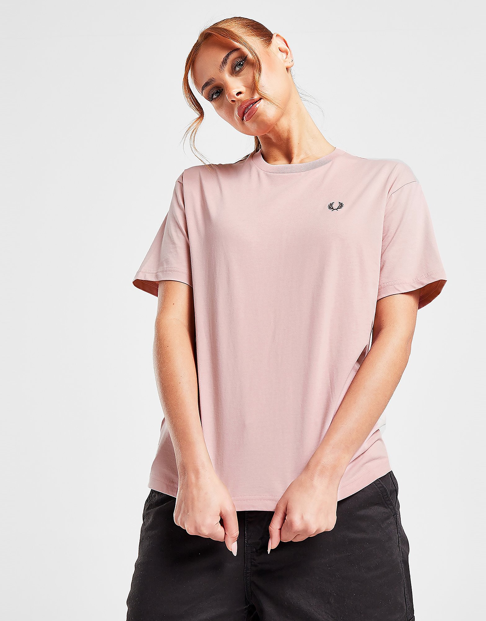 Fred perry t-paita naiset - womens, vaaleanpunainen, fred perry