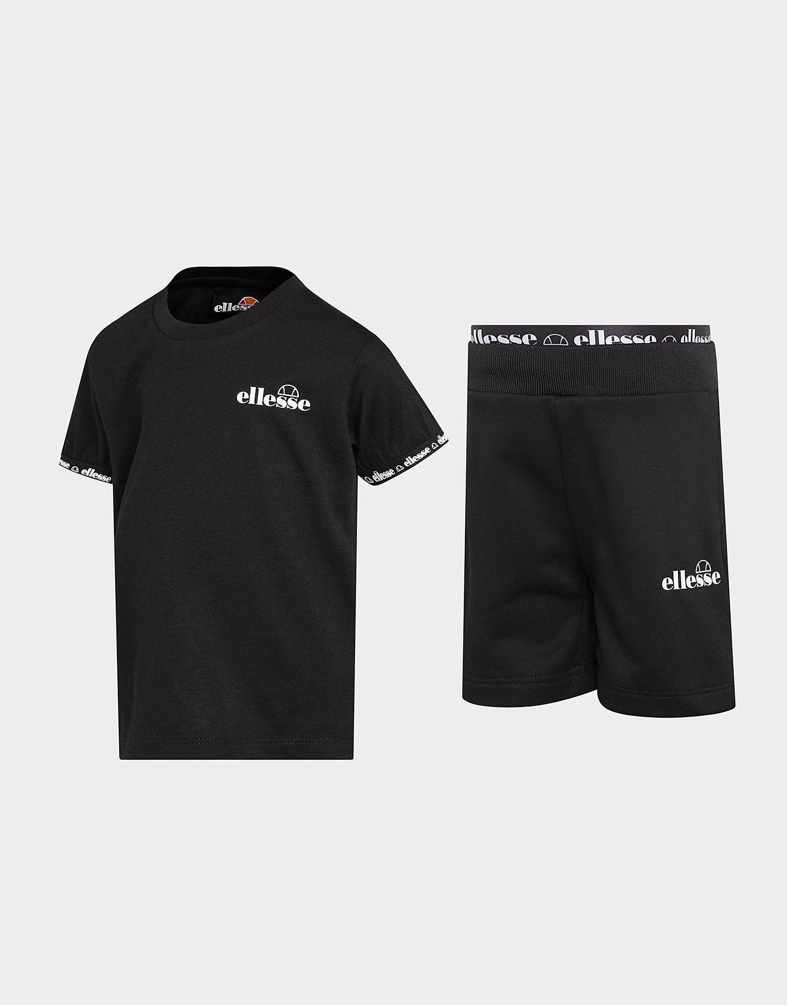 

Ellesse Pollios Tape T-Shirt/Shorts Set Infant - Only at JD - Black - Kids, Black
