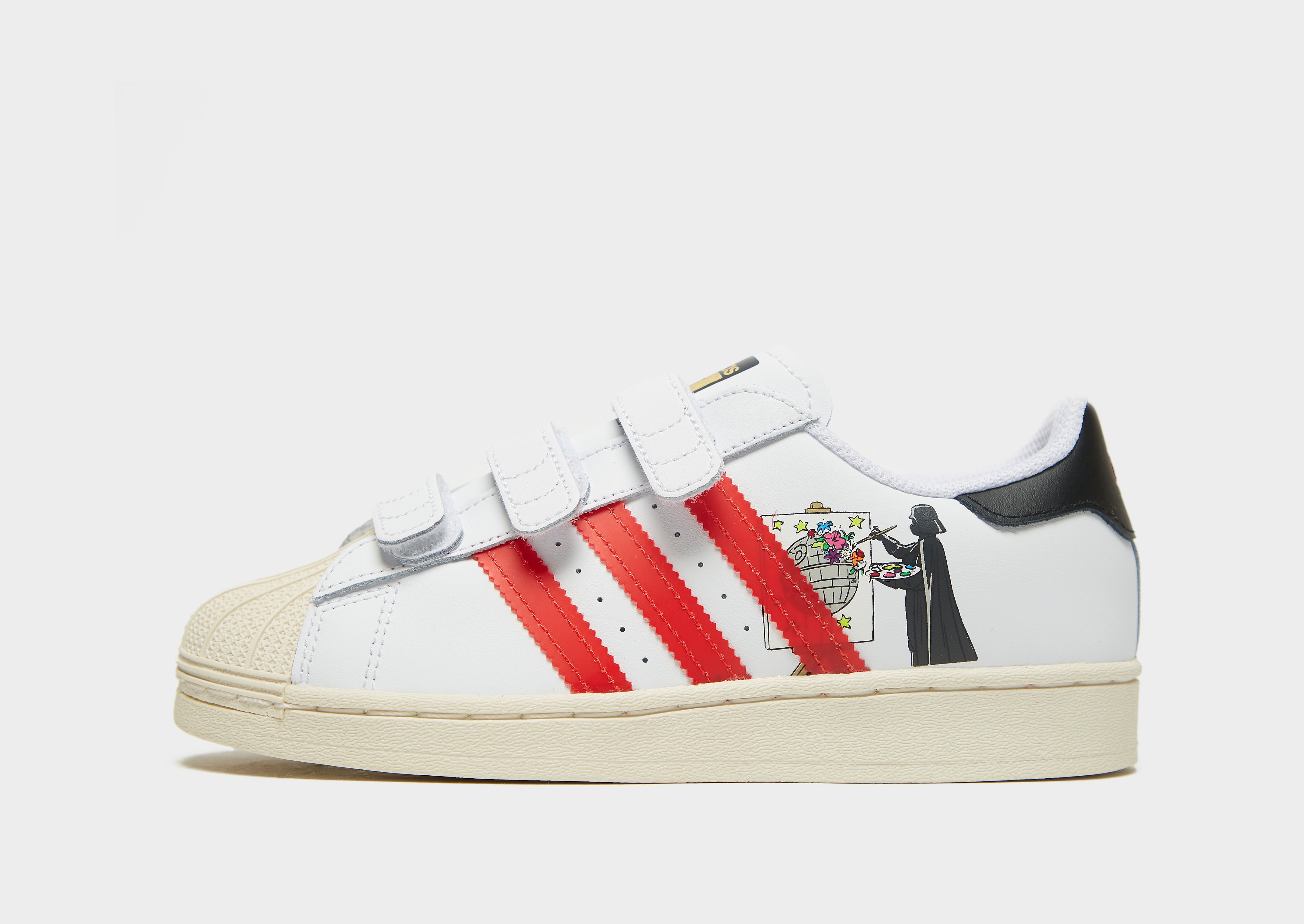 

adidas Originals Superstar Star Wars Children - Cloud White / Scarlet / Chalk White - Kids, Cloud White / Scarlet / Chalk White