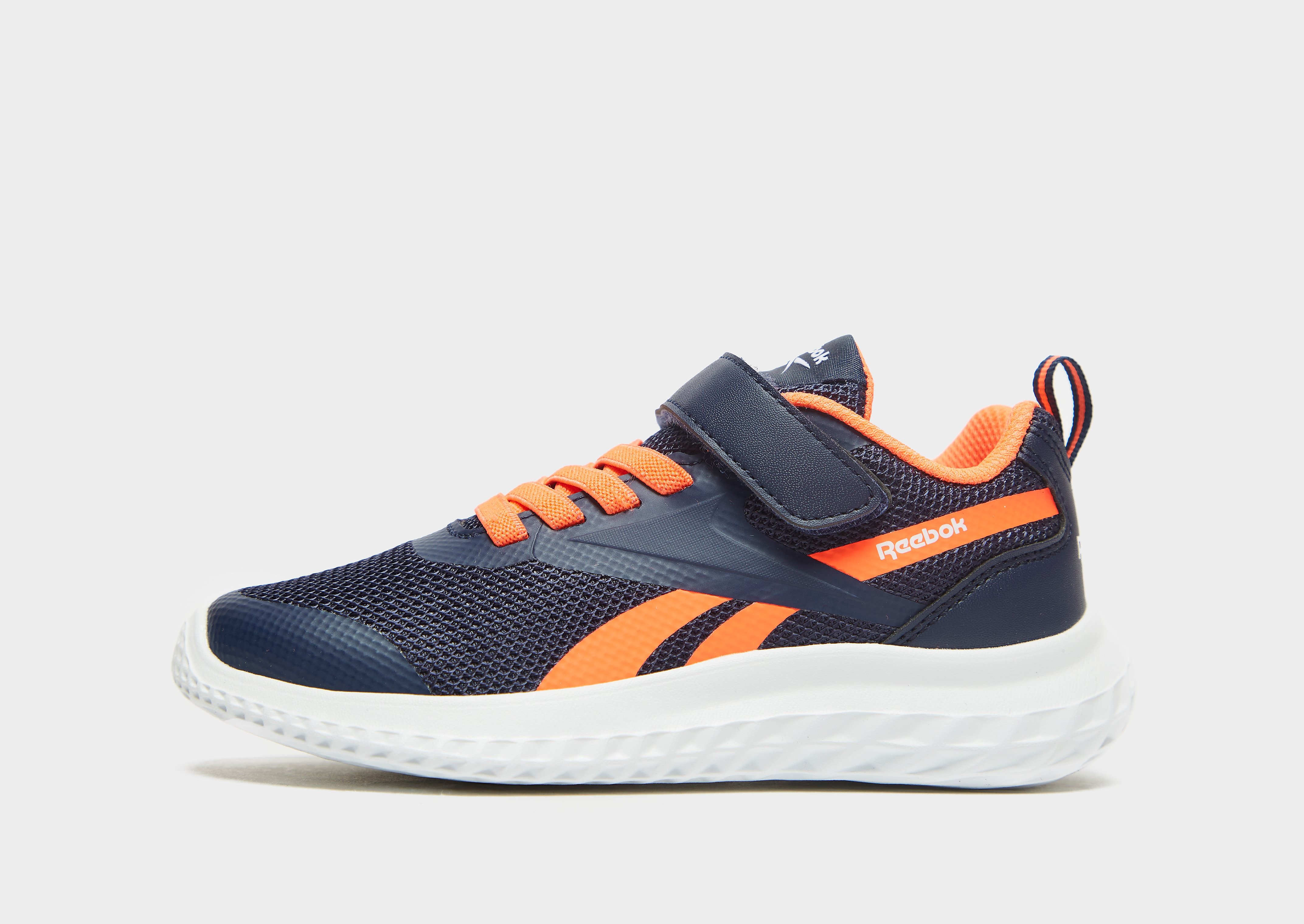 

Reebok Rush Runner Children - Vector Navy / Orange Flare / White - Kids, Vector Navy / Orange Flare / White
