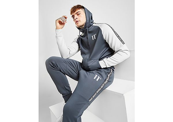 11 Degrees Sweat à Capuche Zippé Tape Poly Homme