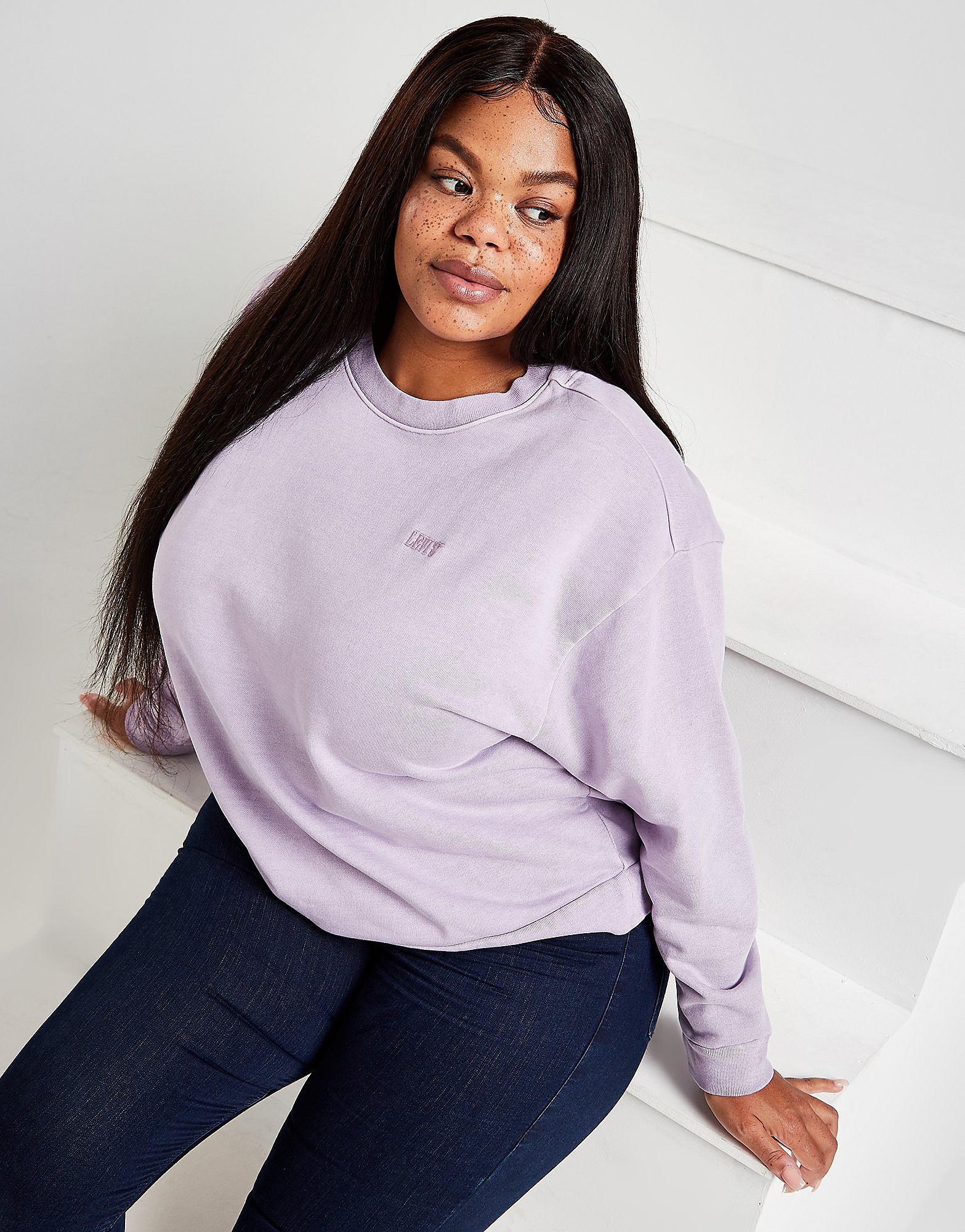

Levis Plus Size Diana Crew Sweatshirt - Pink - Womens, Pink