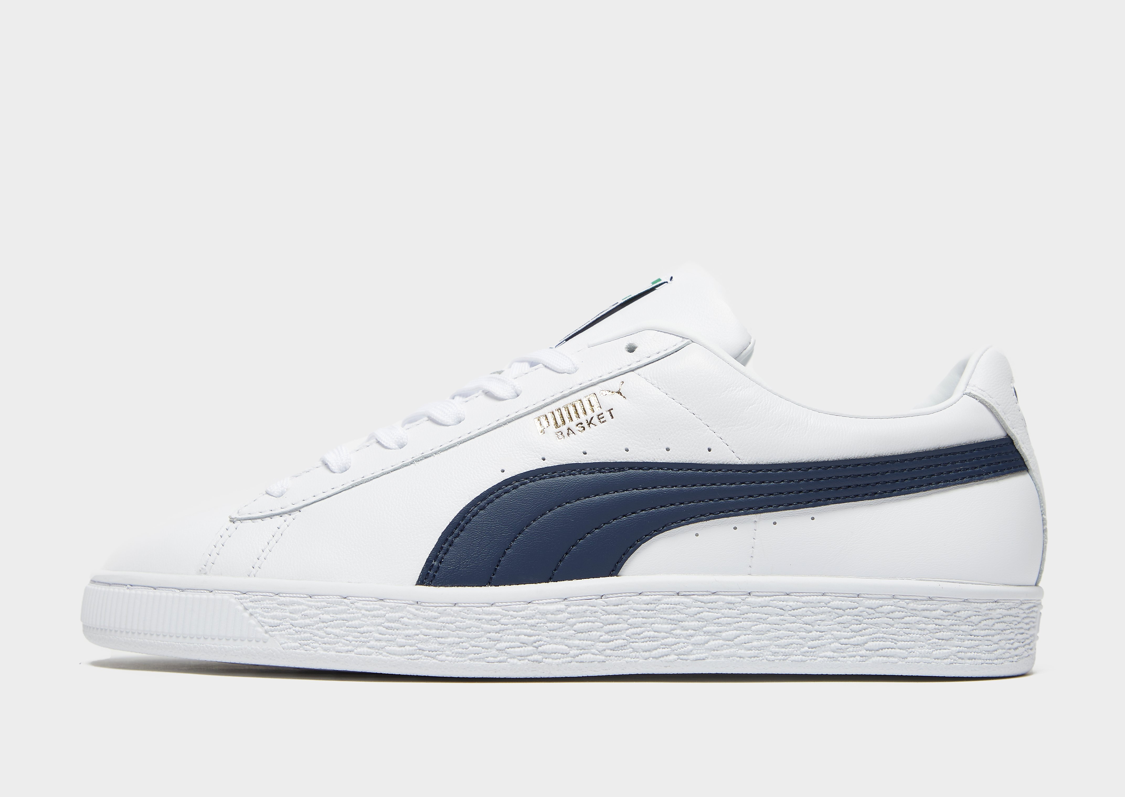 Puma basket classic leather - mens, valkoinen, puma