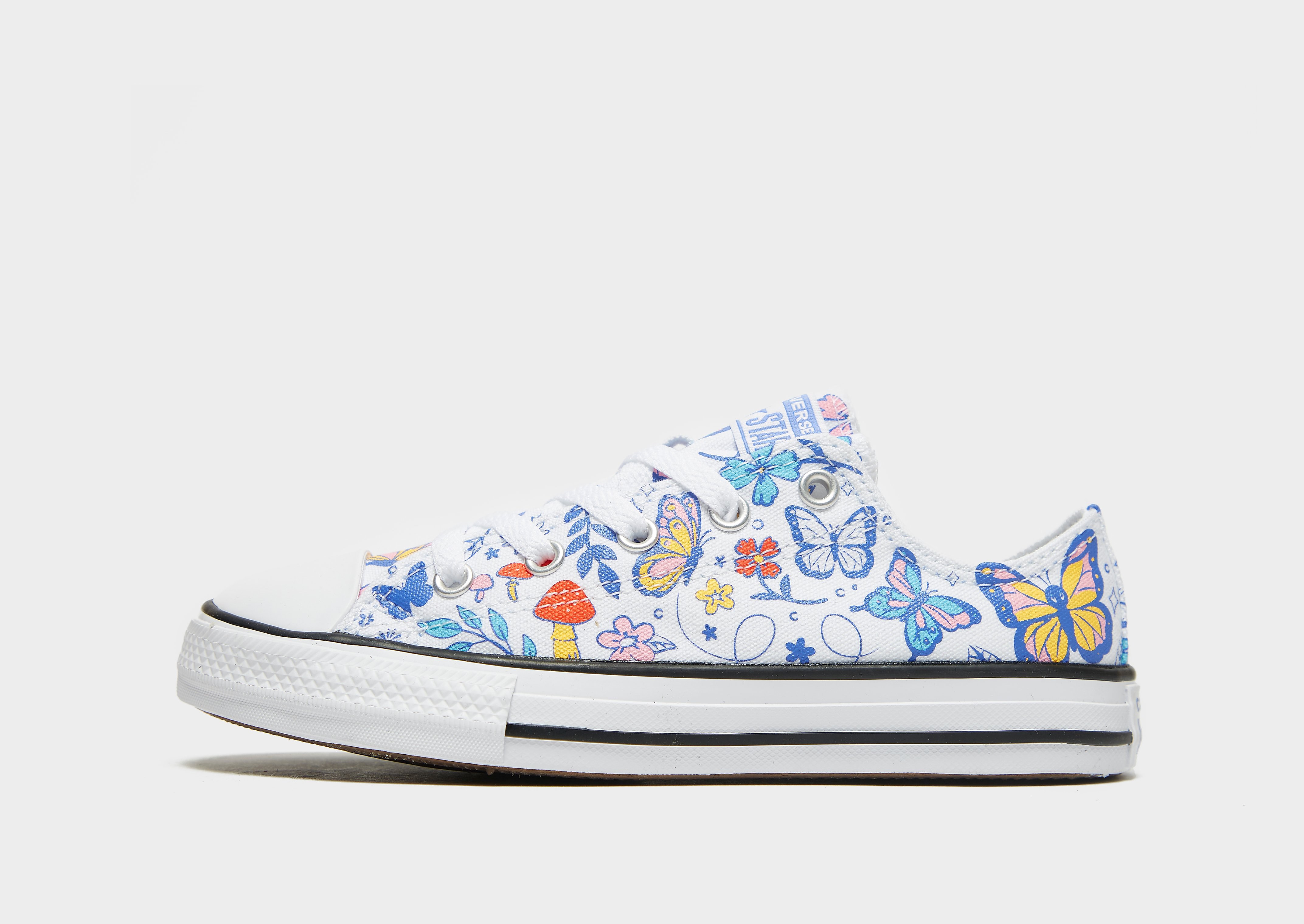 Converse All Star Ox Children - White/Multi Coloured - Kids, White/Multi Coloured