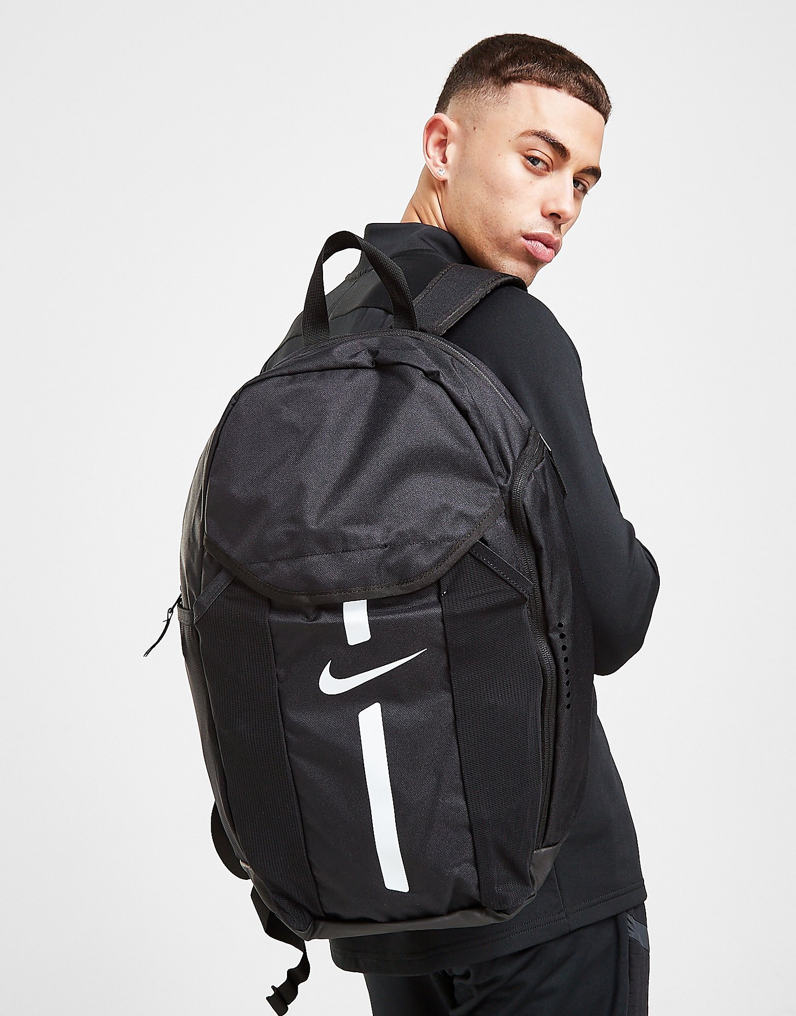 

Nike Academy Backpack - Black/Black/White - Kids, Black/Black/White