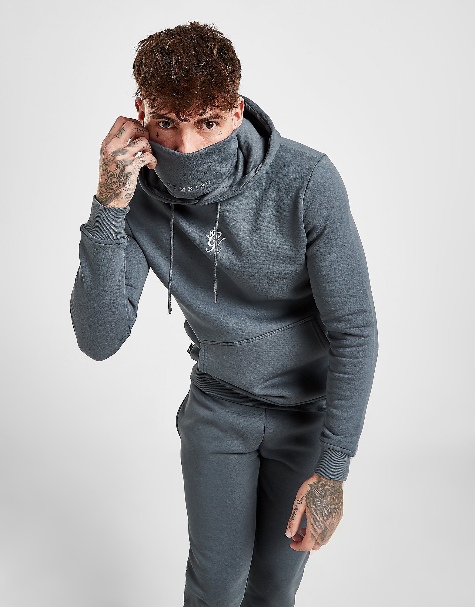 

Gym King Snood Fleece Hoodie - Only at JD - Grey - Mens, Grey