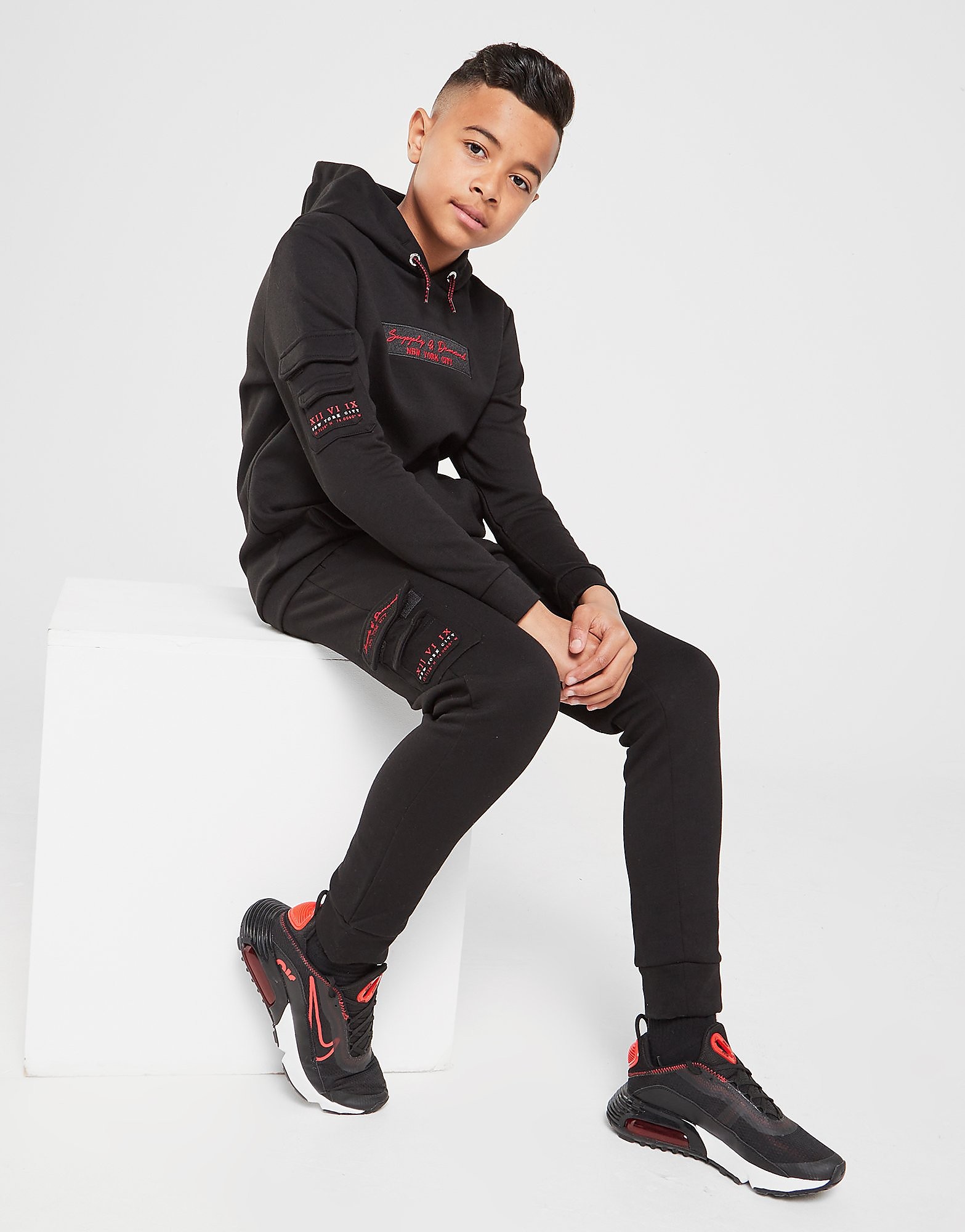 

Supply & Demand Barrier Fleece Cargo Joggers Junior - Black - Kids, Black