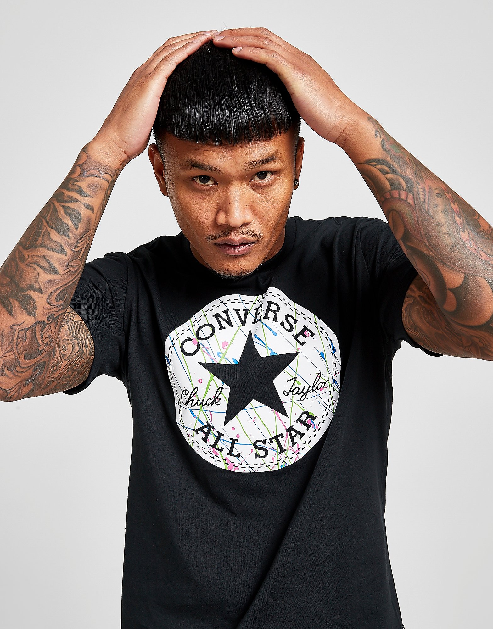 Converse Splat Chuck Taylor T-Shirt - Black - Mens, Black