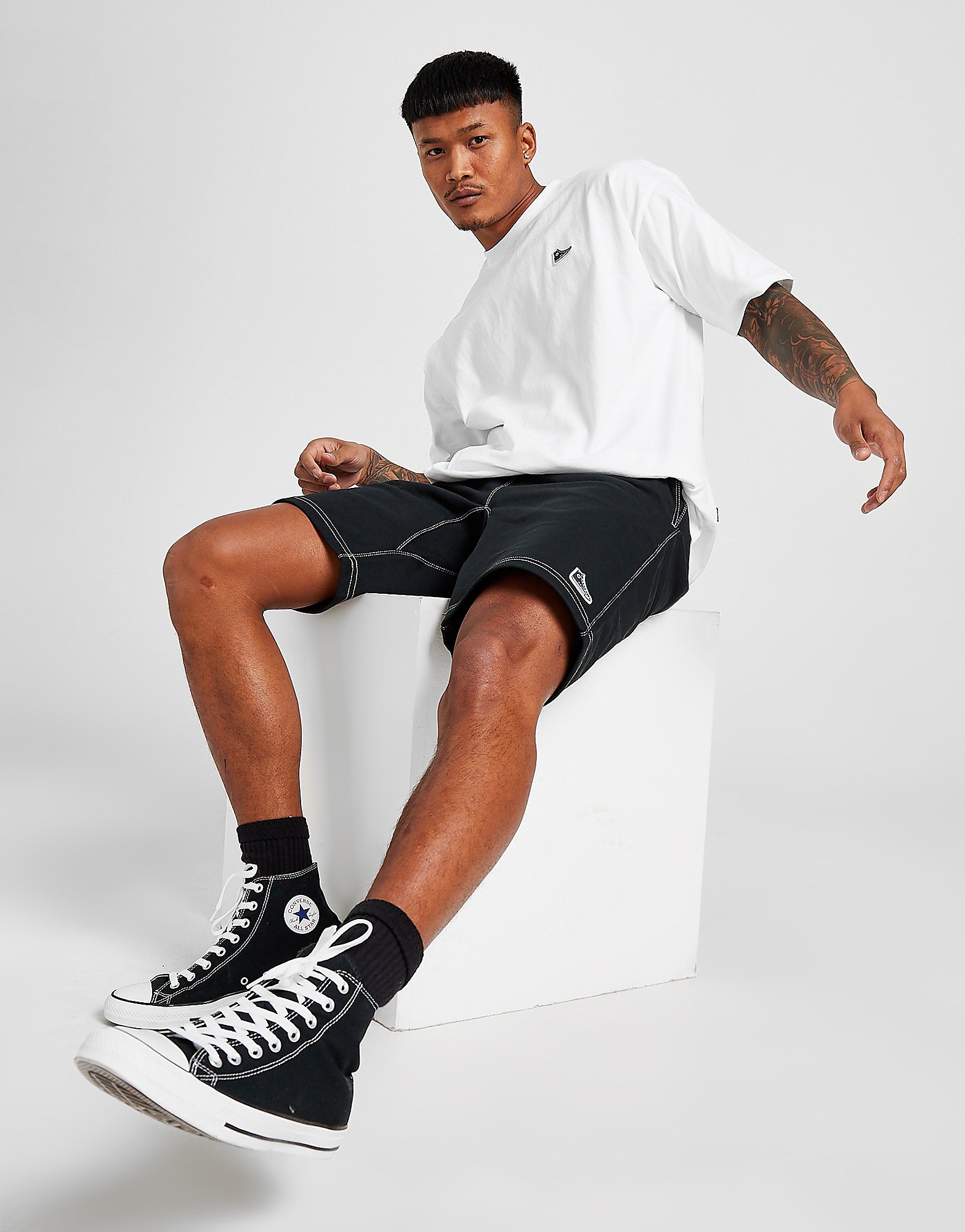 

Converse Chuck Badge Shorts - Black - Mens, Black