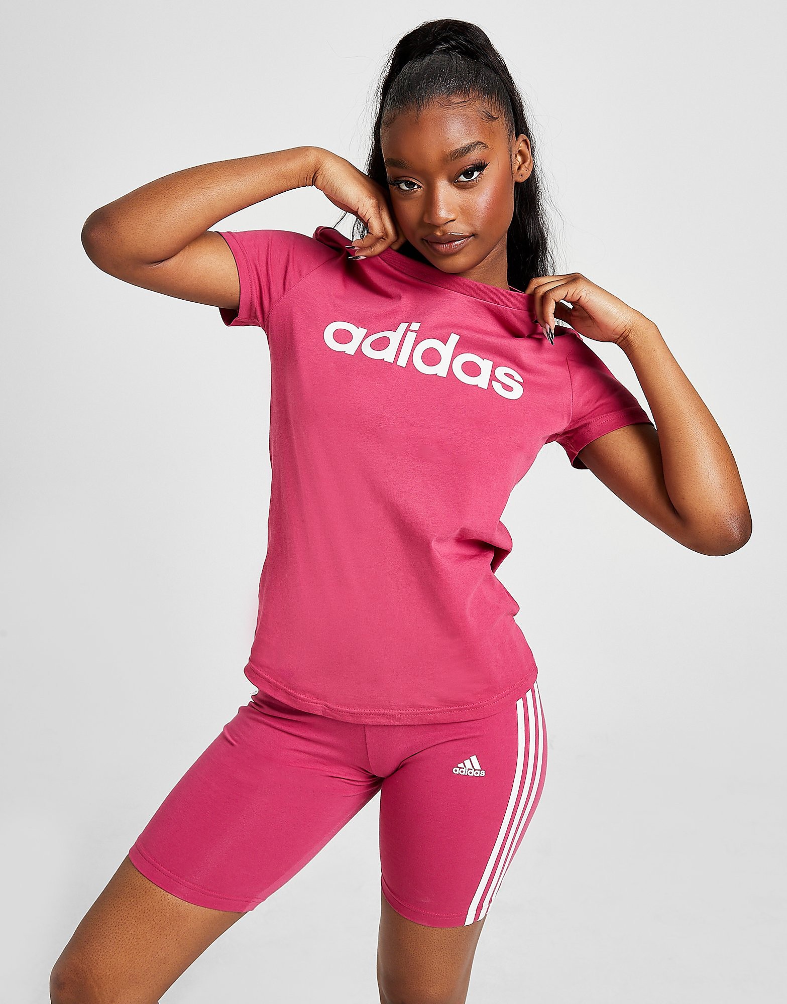 Adidas t-paita naiset - womens, vaaleanpunainen, adidas