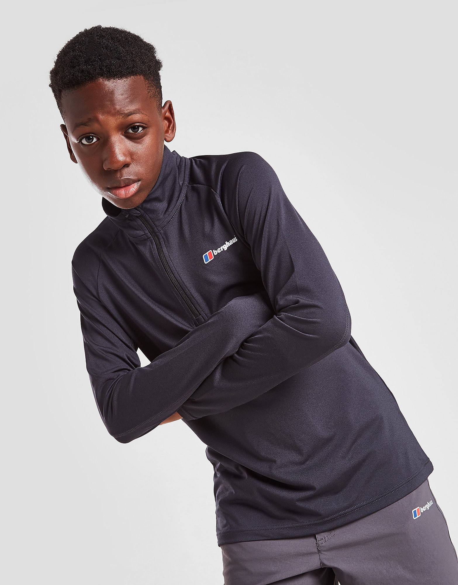 Berghaus 1/4 Zip Top Junior - Only at JD - Black - Kids, Black