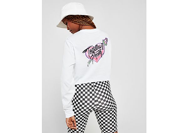 Vans T-shirt Court à Manches Longues Heart Femme