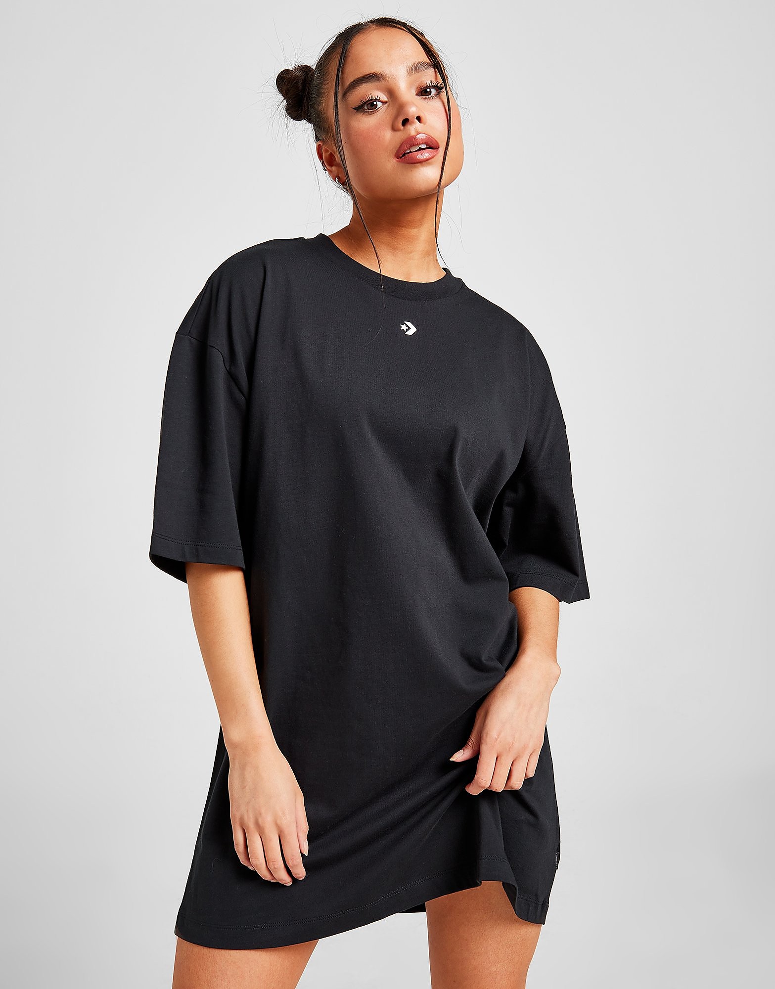 Converse Oversized T-Shirt Dress - Black - Womens, Black