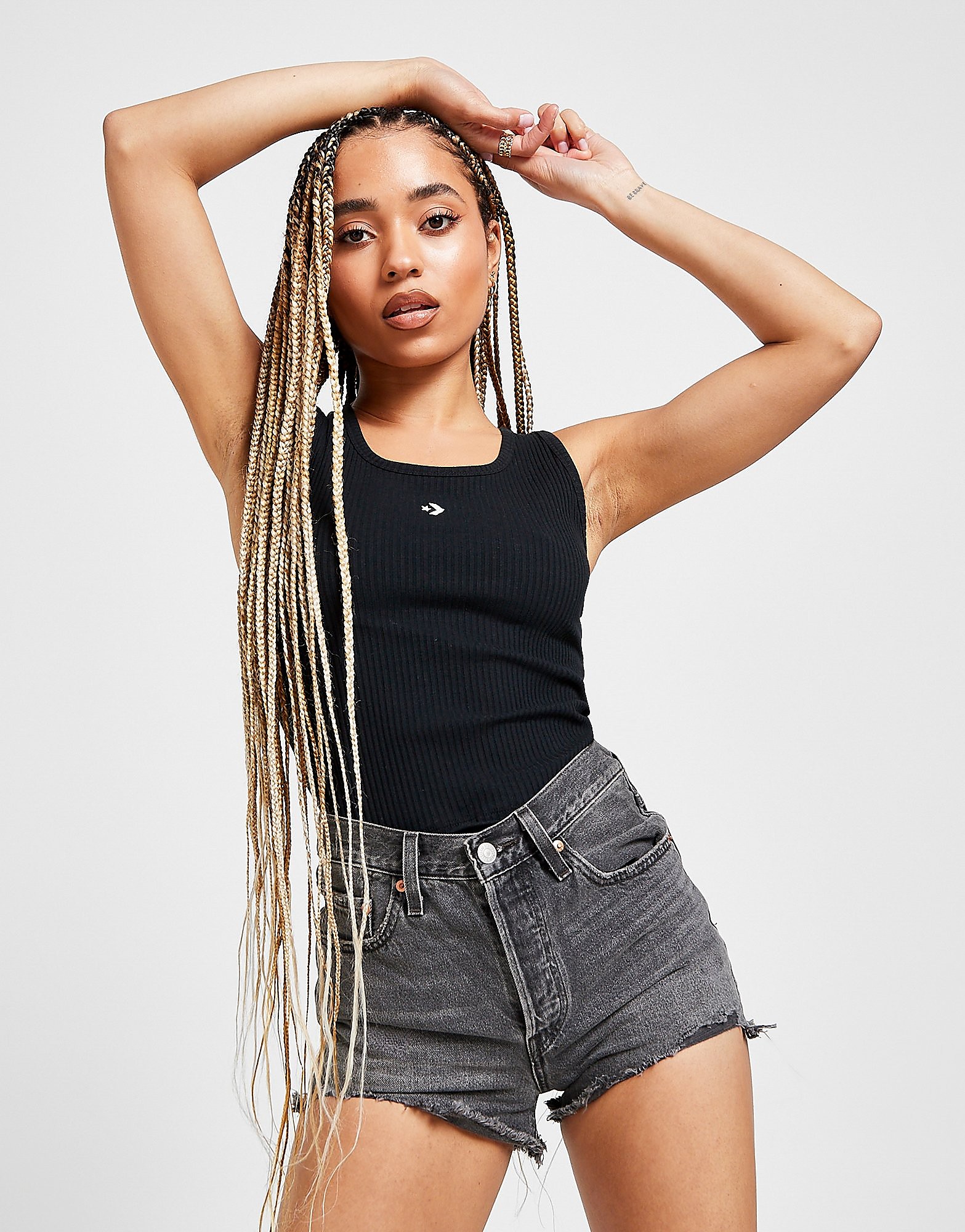 

Converse Racer Tank Top - Black - Womens, Black