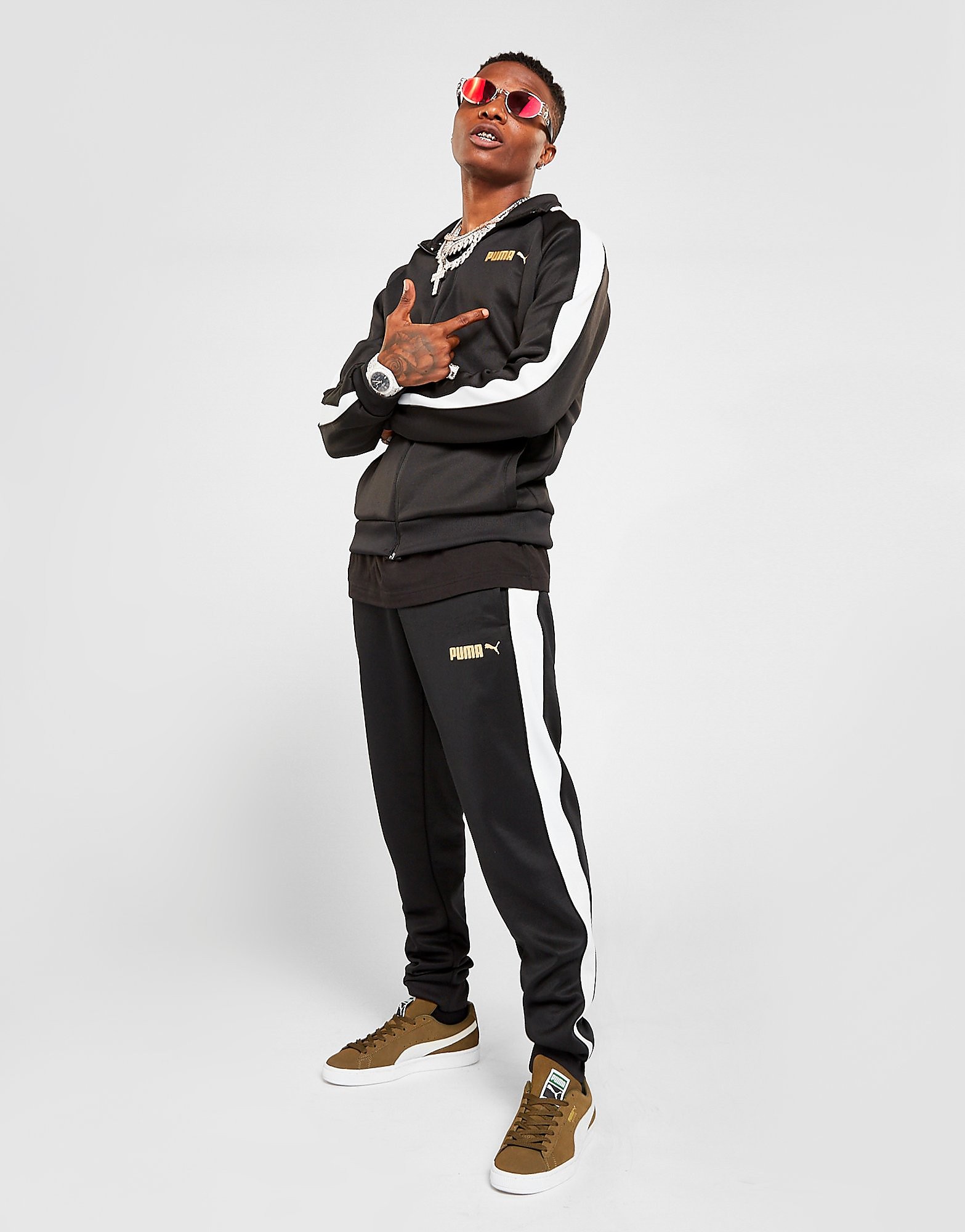 

Puma Suede Track Pants - Only at JD - Black - Mens, Black