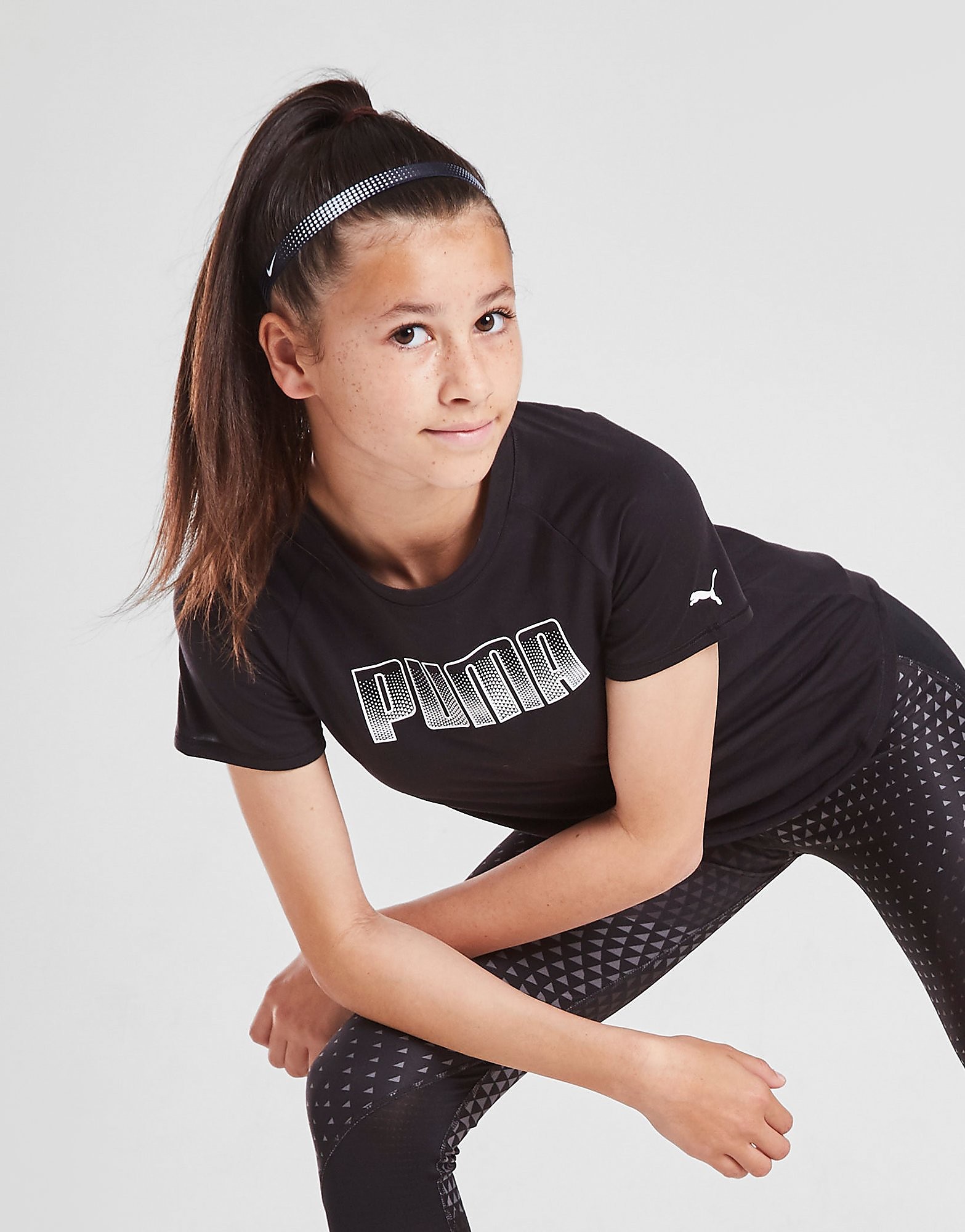 

Puma Girls' Fitness Runtrain T-Shirt Junior - Black - Kids, Black