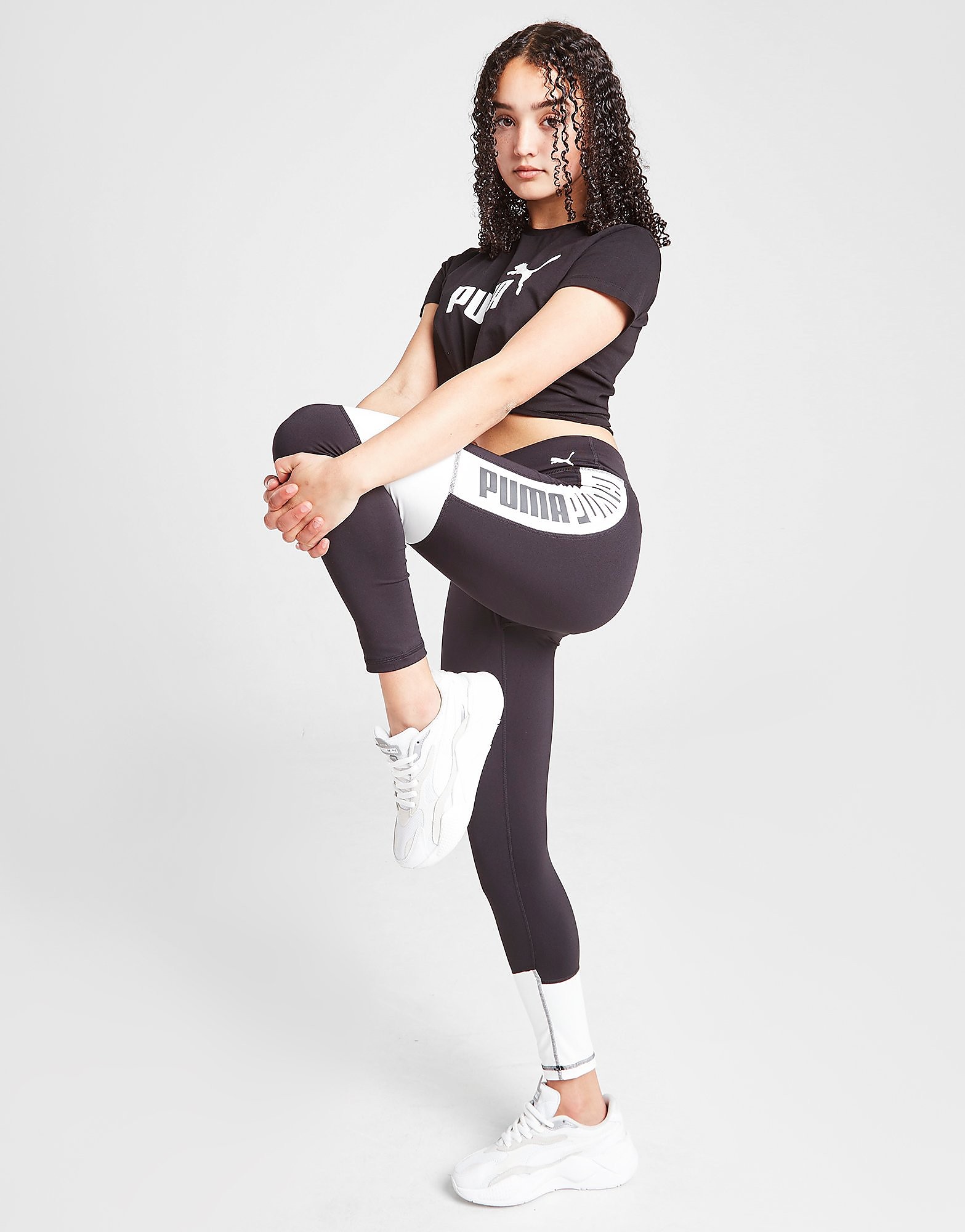 

Puma Girls' Runtrain Tights Junior - Black - Kids, Black