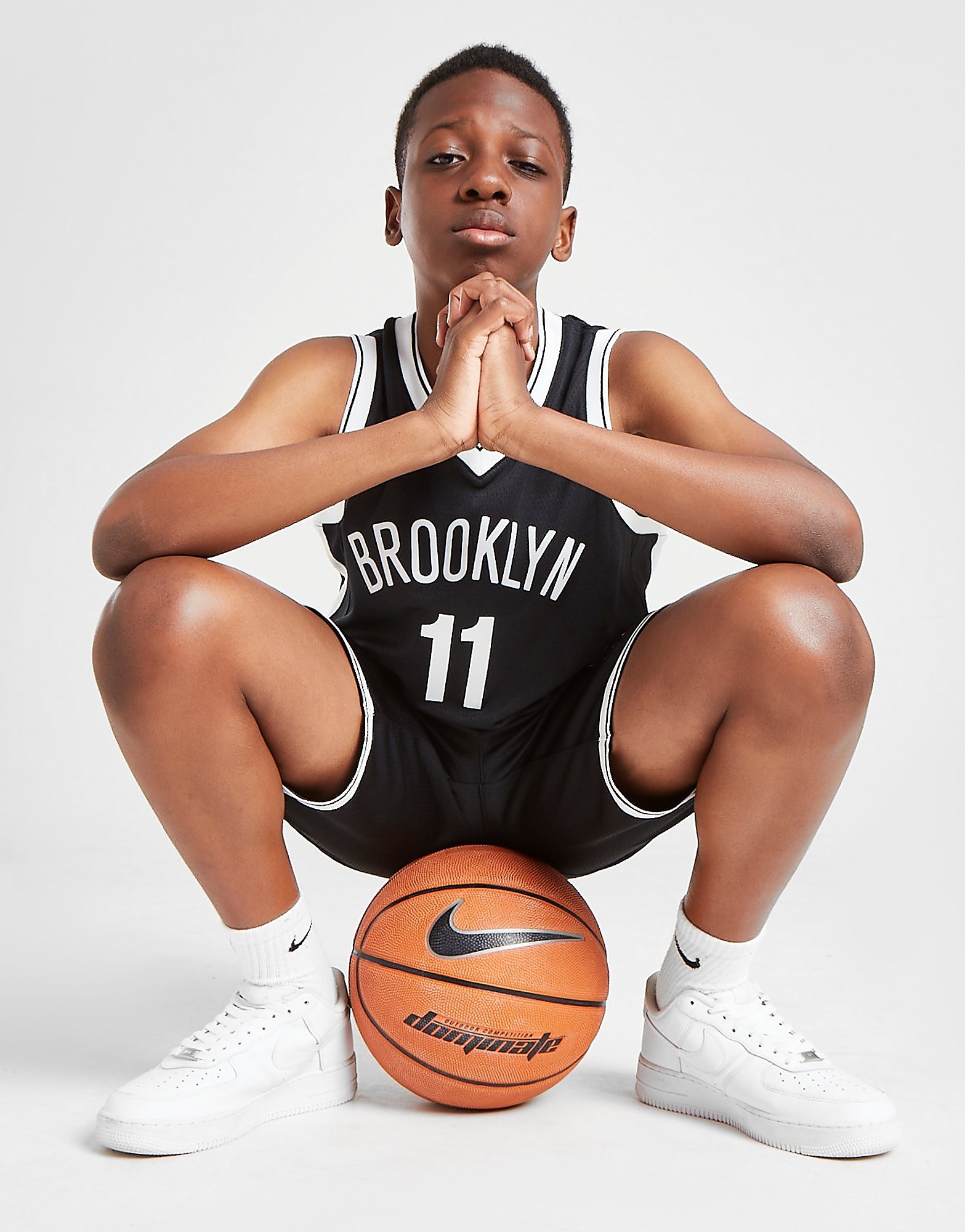 Nike NBA Brooklyn Nets Irving #11 Jersey Junior - Black - Kids, Black