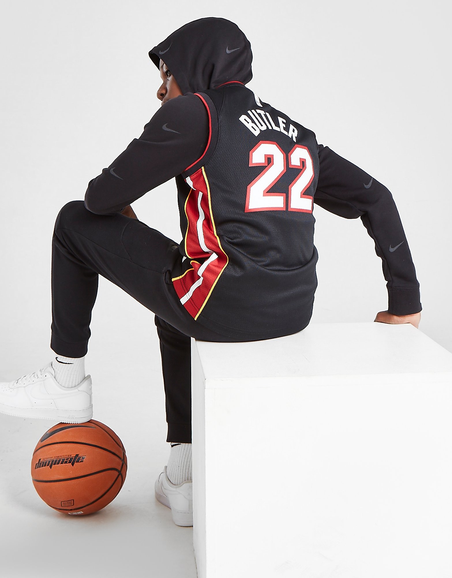 Nike nba miami heat butler #22 -pelipaita juniorit - kids, musta, nike