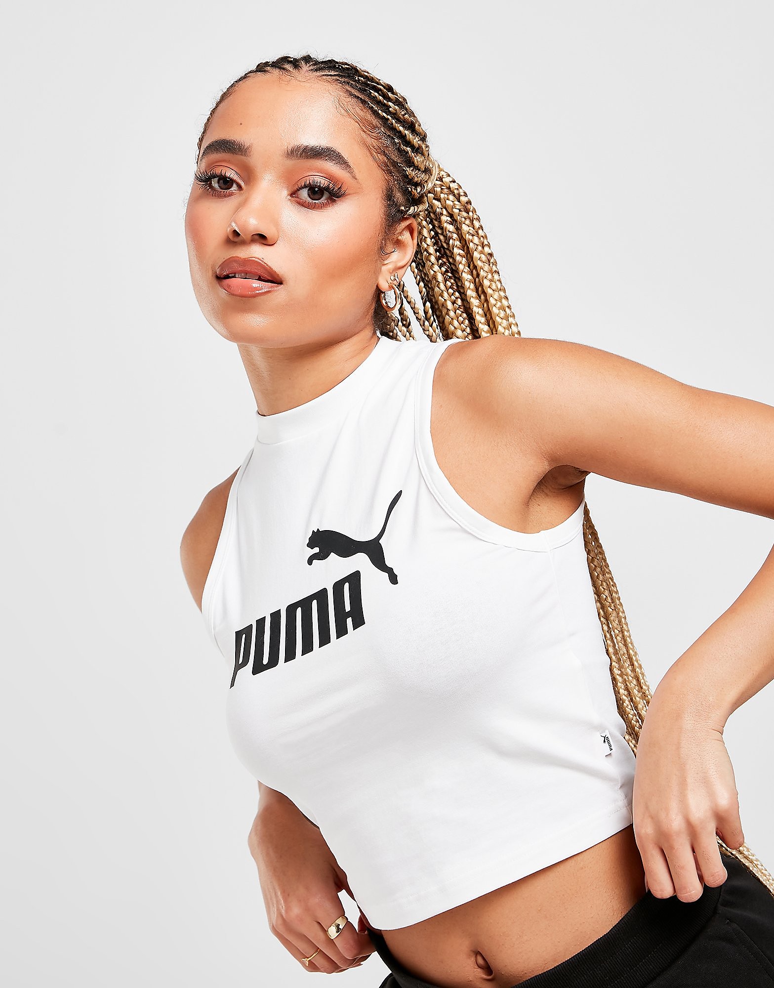 

Puma Core Slim Vest Top - White - Womens, White